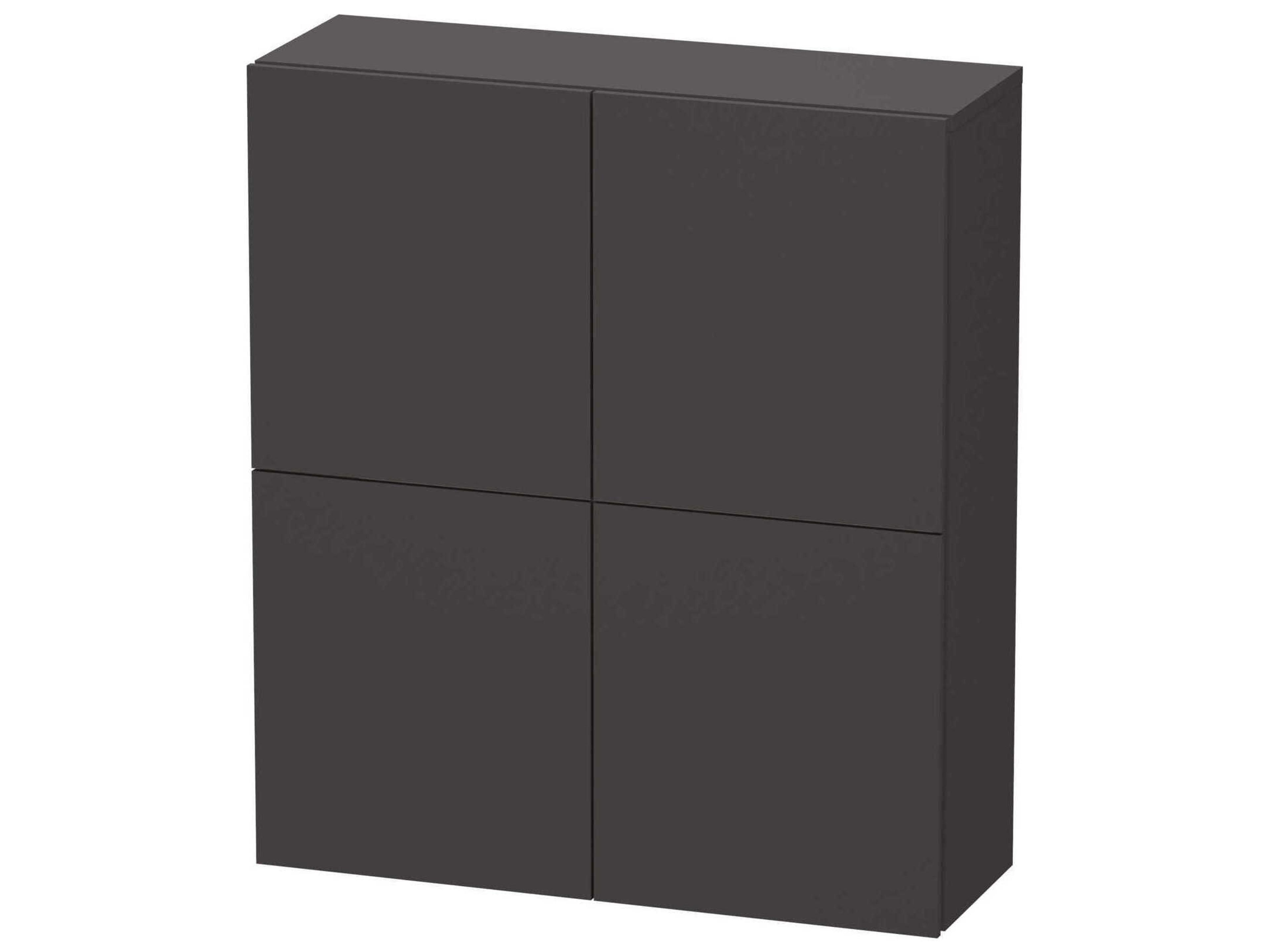 Duravit L-cube 28'' Graphite Super Matt Wall-Mounted Cabinet