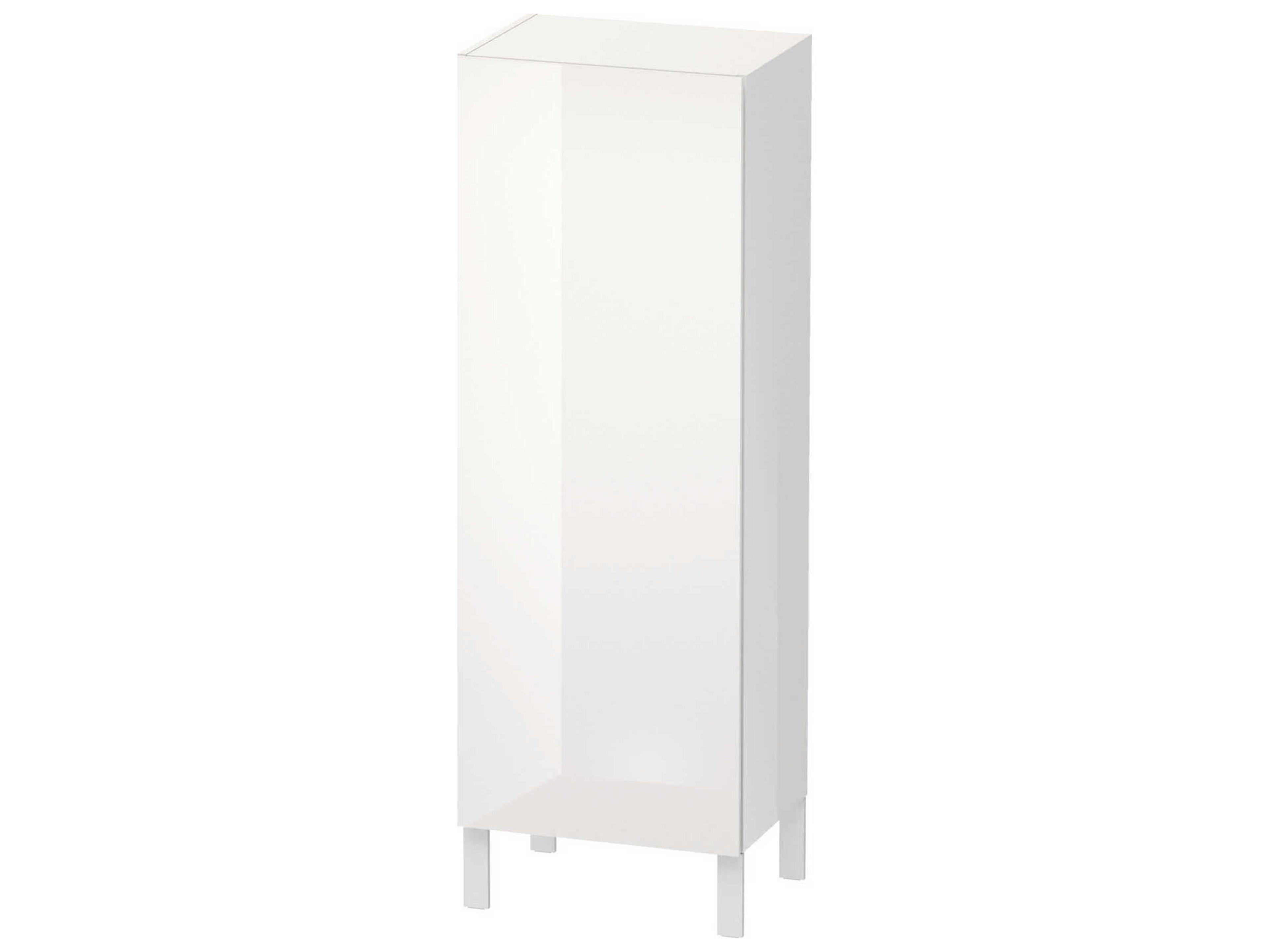 Duravit L-cube 20'' White High Gloss (Lacquer) Wall-Mounted Cabinet - Right-Hand Hinge