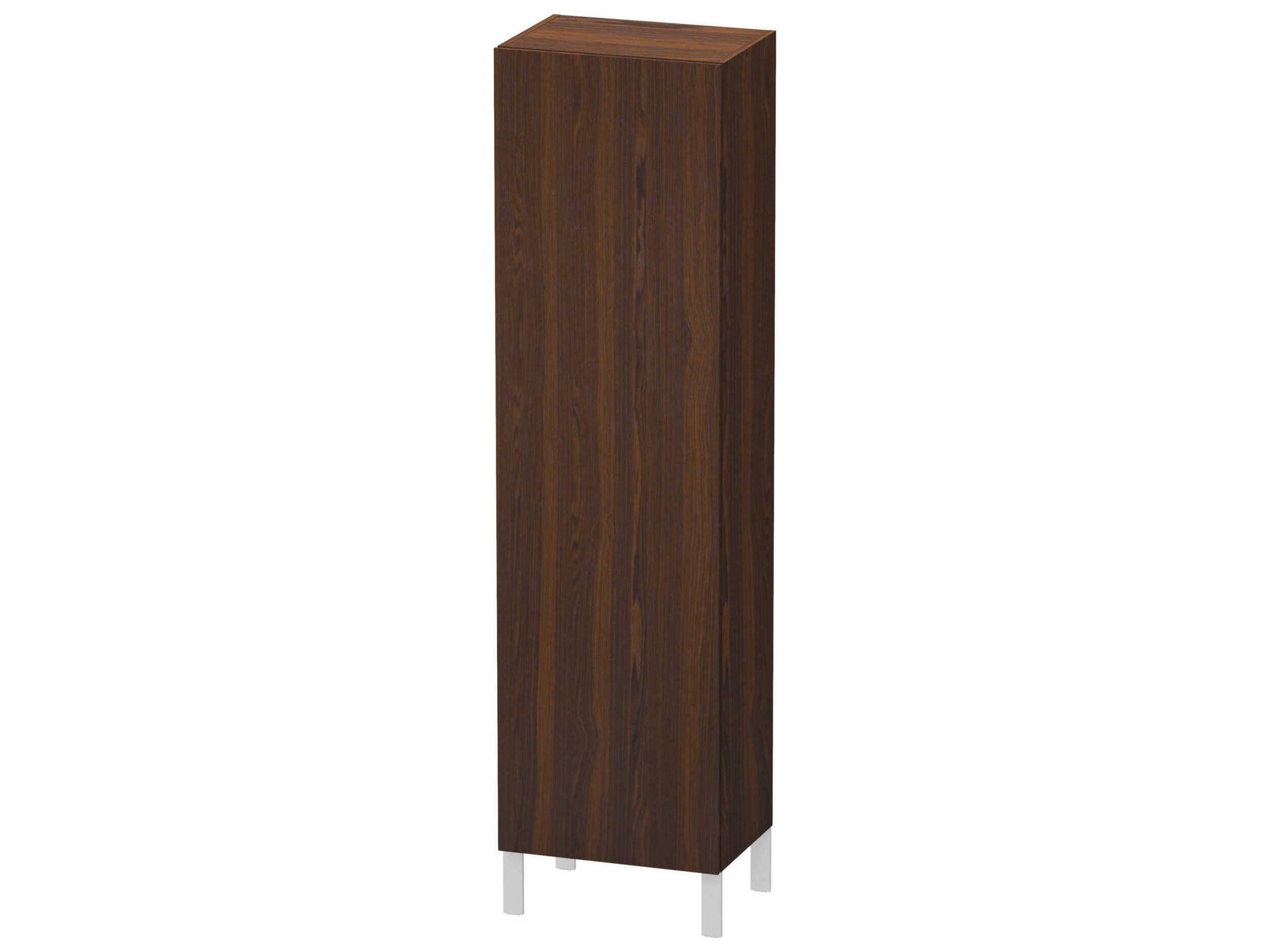 Duravit L-cube 20'' Walnut (Brushed) Matt Wall-Mounted Cabinet - Right-Hand Hinge