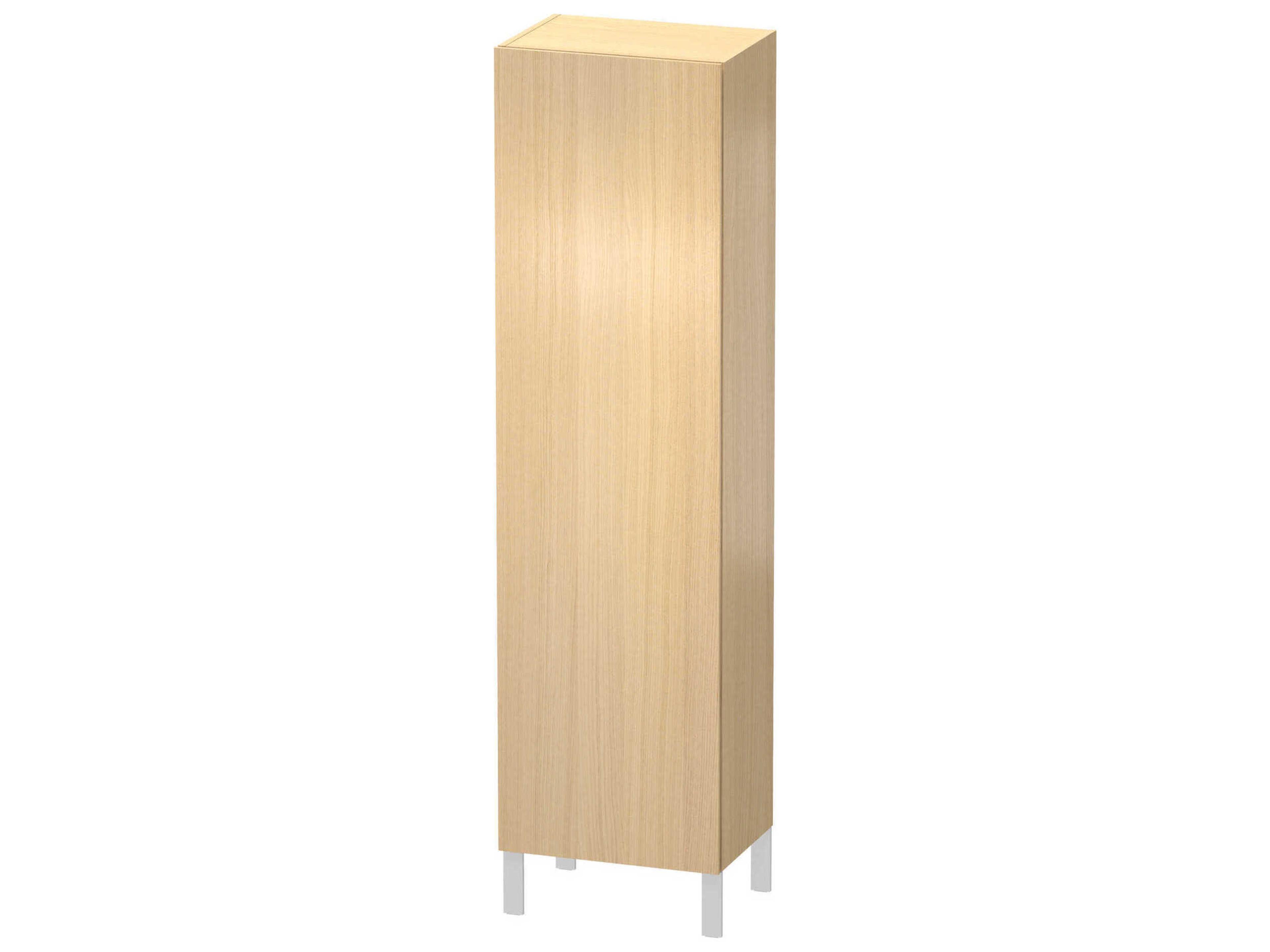 Duravit L-cube 20'' Mediterranean Oak Matt Wall-Mounted Cabinet - Right-Hand Hinge