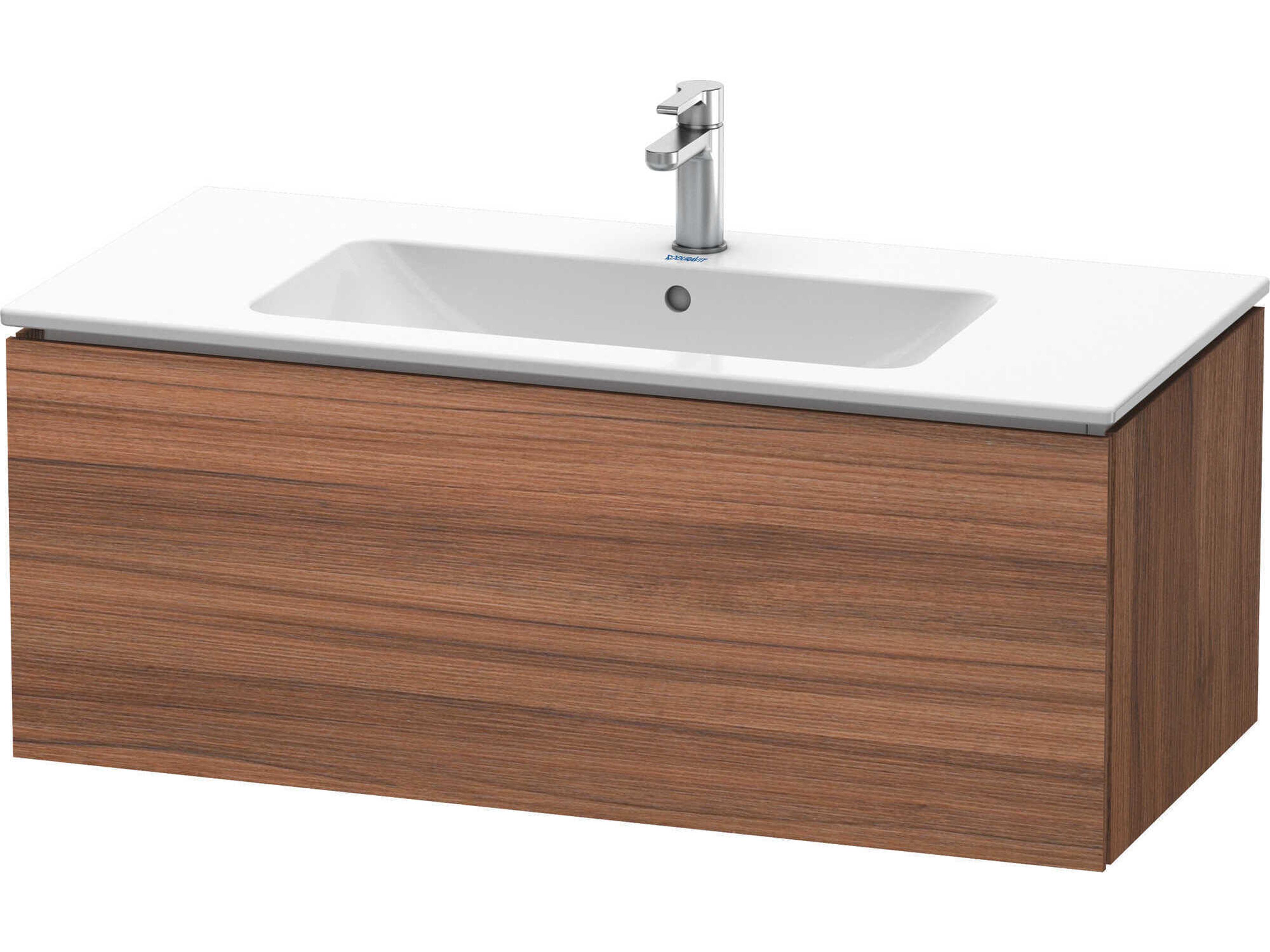 Duravit L-cube 40'' Walnut Matt Wall-Mounted Vanity Unit