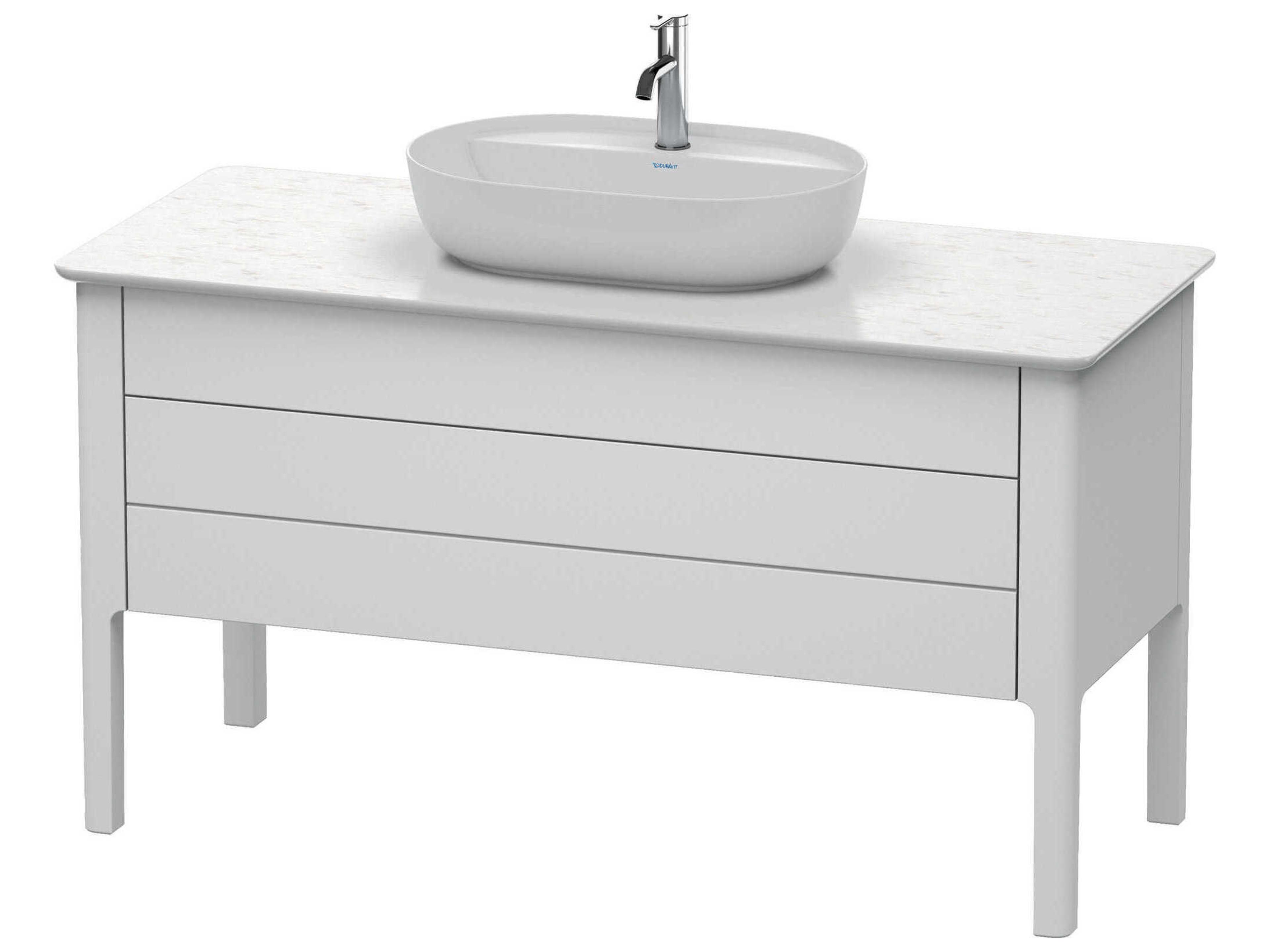 Duravit Luv 53'' White Satin Matt Freestanding Vanity Unit