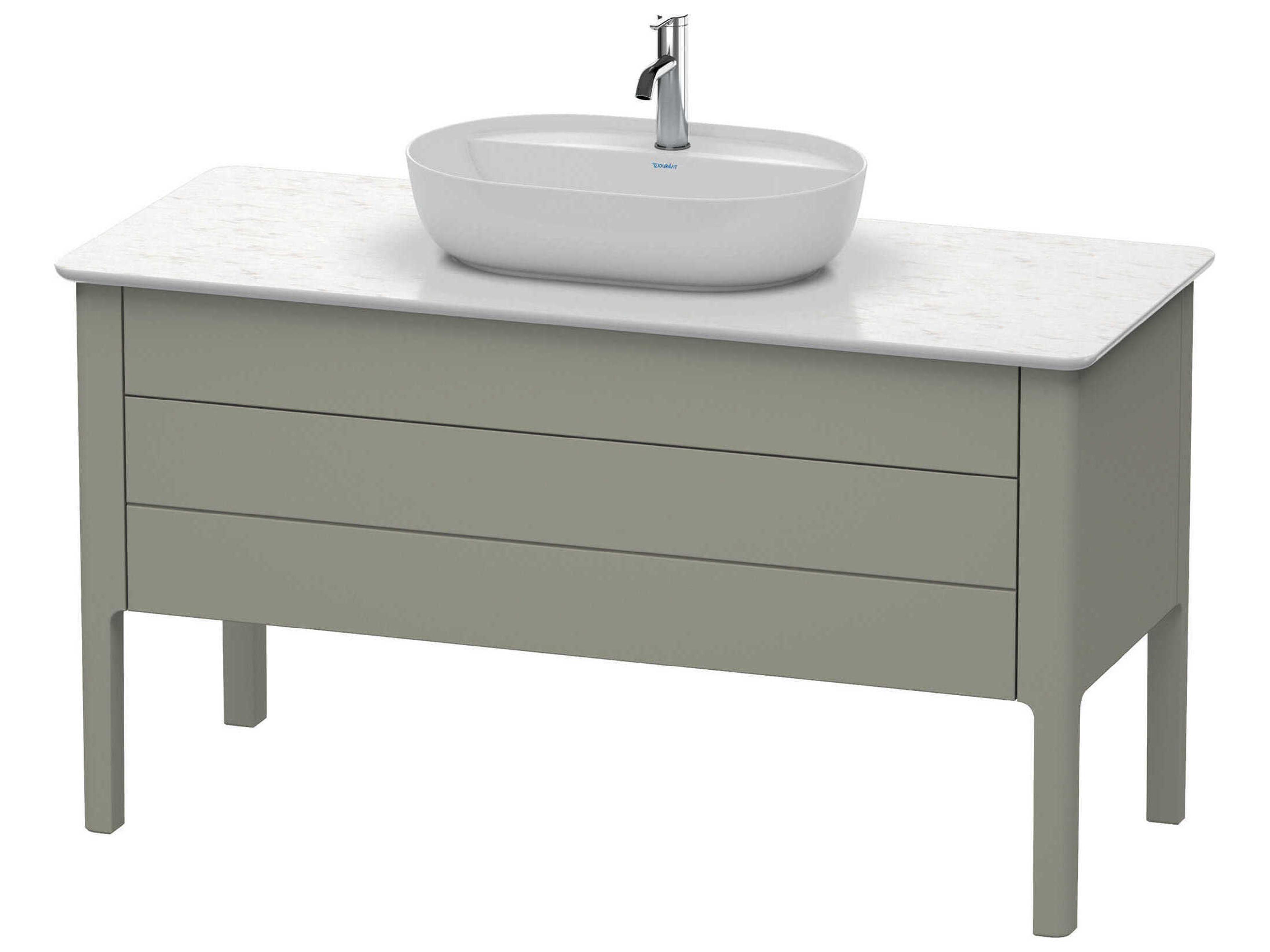 Duravit Luv 53'' Stone Gray Satin Matt Freestanding Vanity Unit