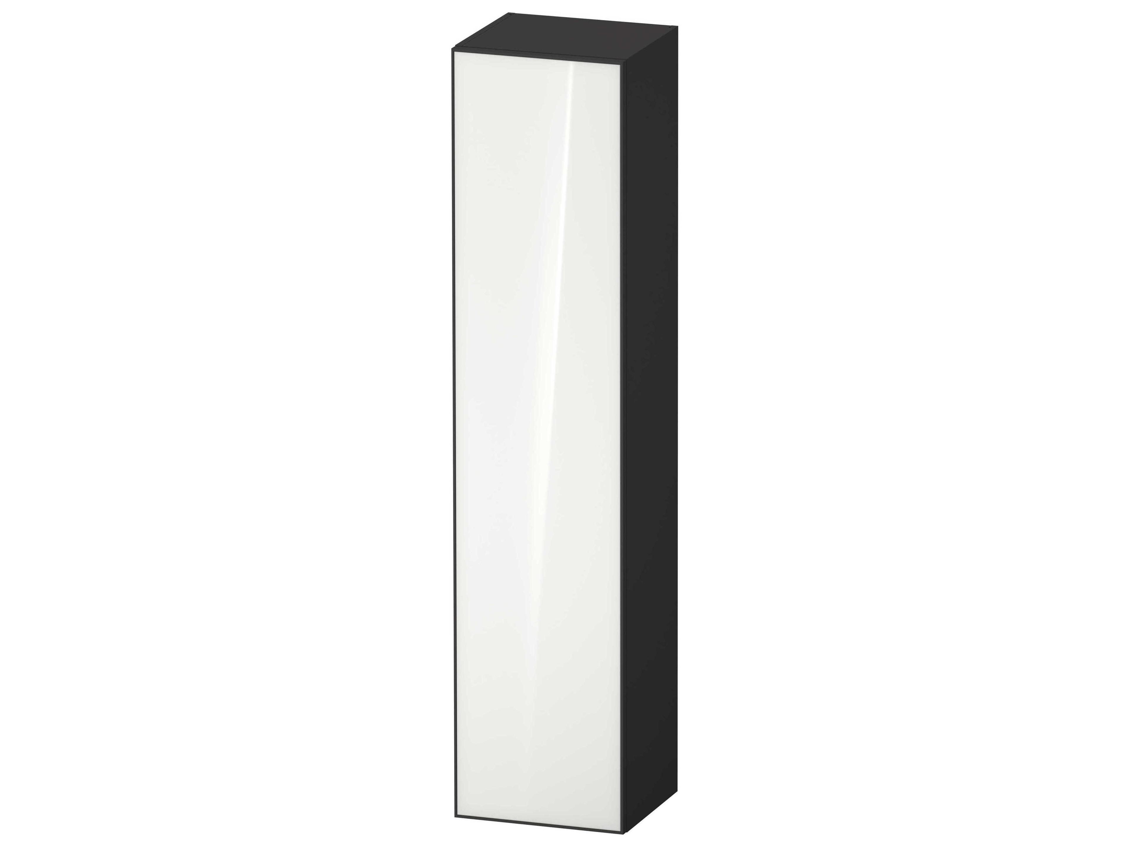 Duravit Zencha 16'' White/Graphite Super Matt Wall-Mounted Cabinet - Right Hand Hinge