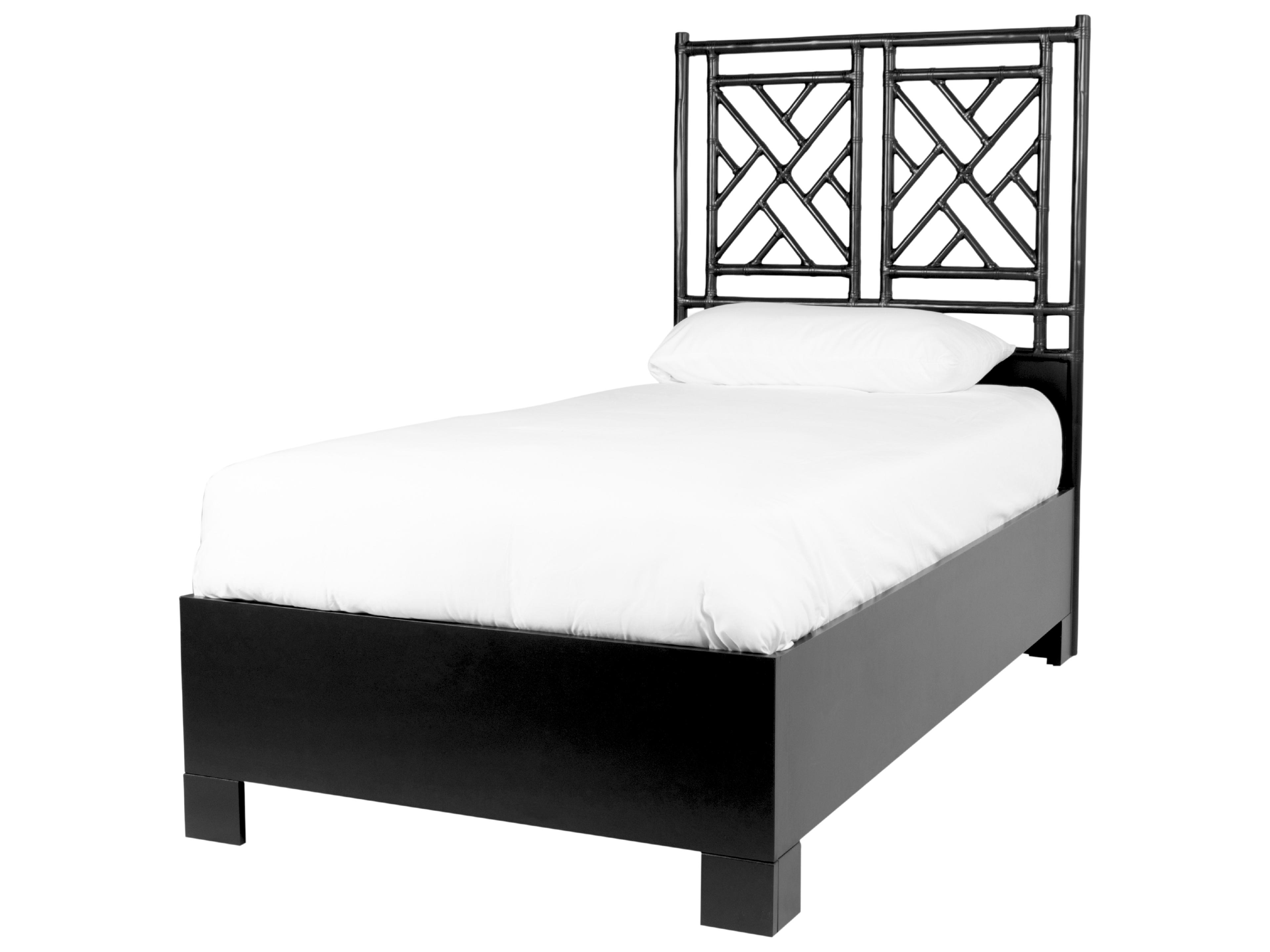 David Francis Chippendale Bed Twin Extra Long, Standard