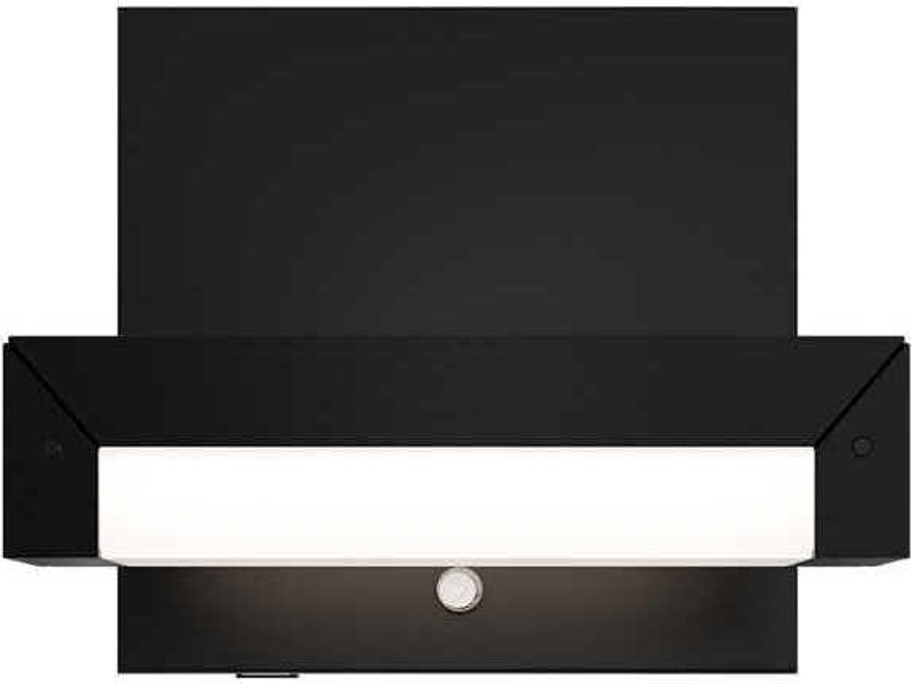 dweLED by WAC Lighting Mantel 1-Light Black Wall Sconce