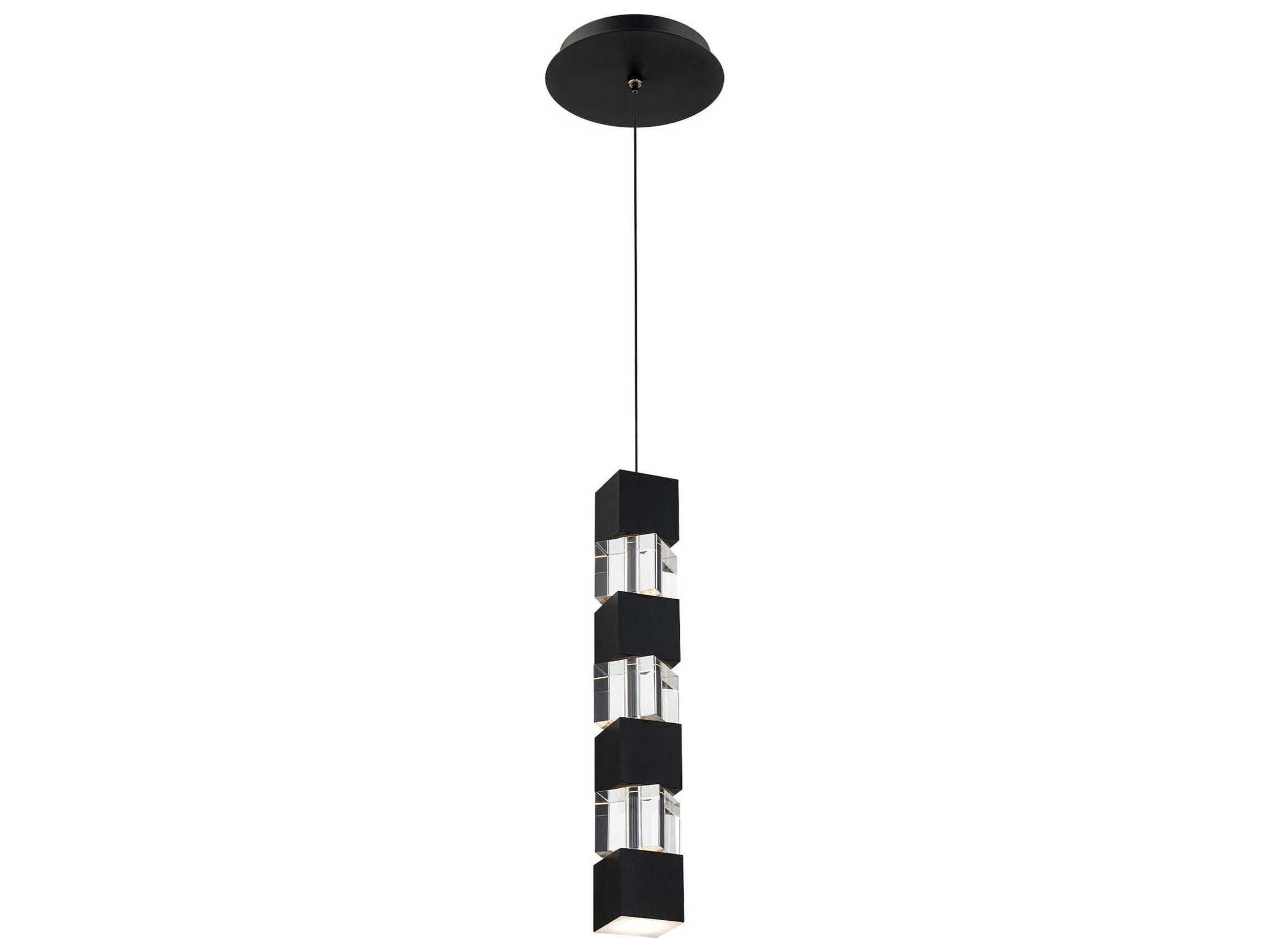 dweLED by WAC Lighting Super Star 1-Light Black Linear Mini Pendant