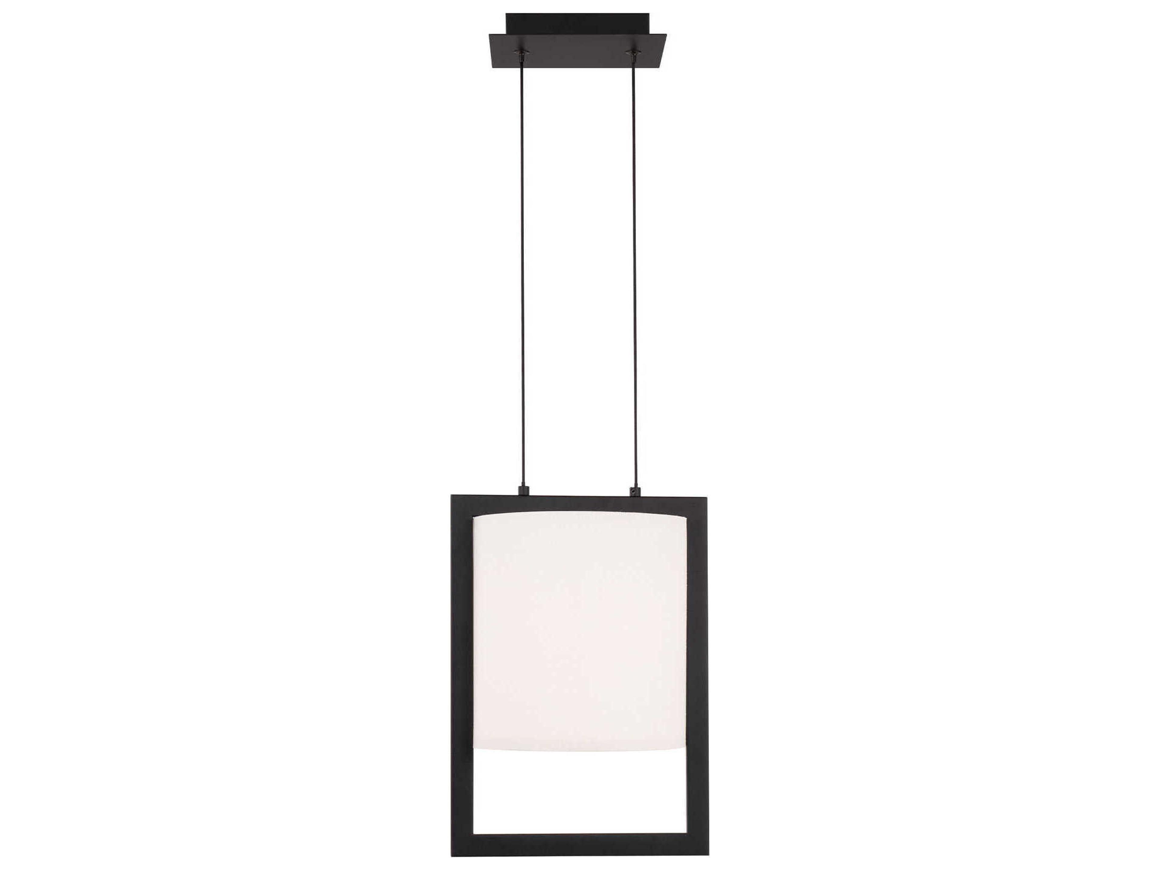 dweLED by WAC Lighting Park Avenue 1-Light Black LED Drum Mini Pendant
