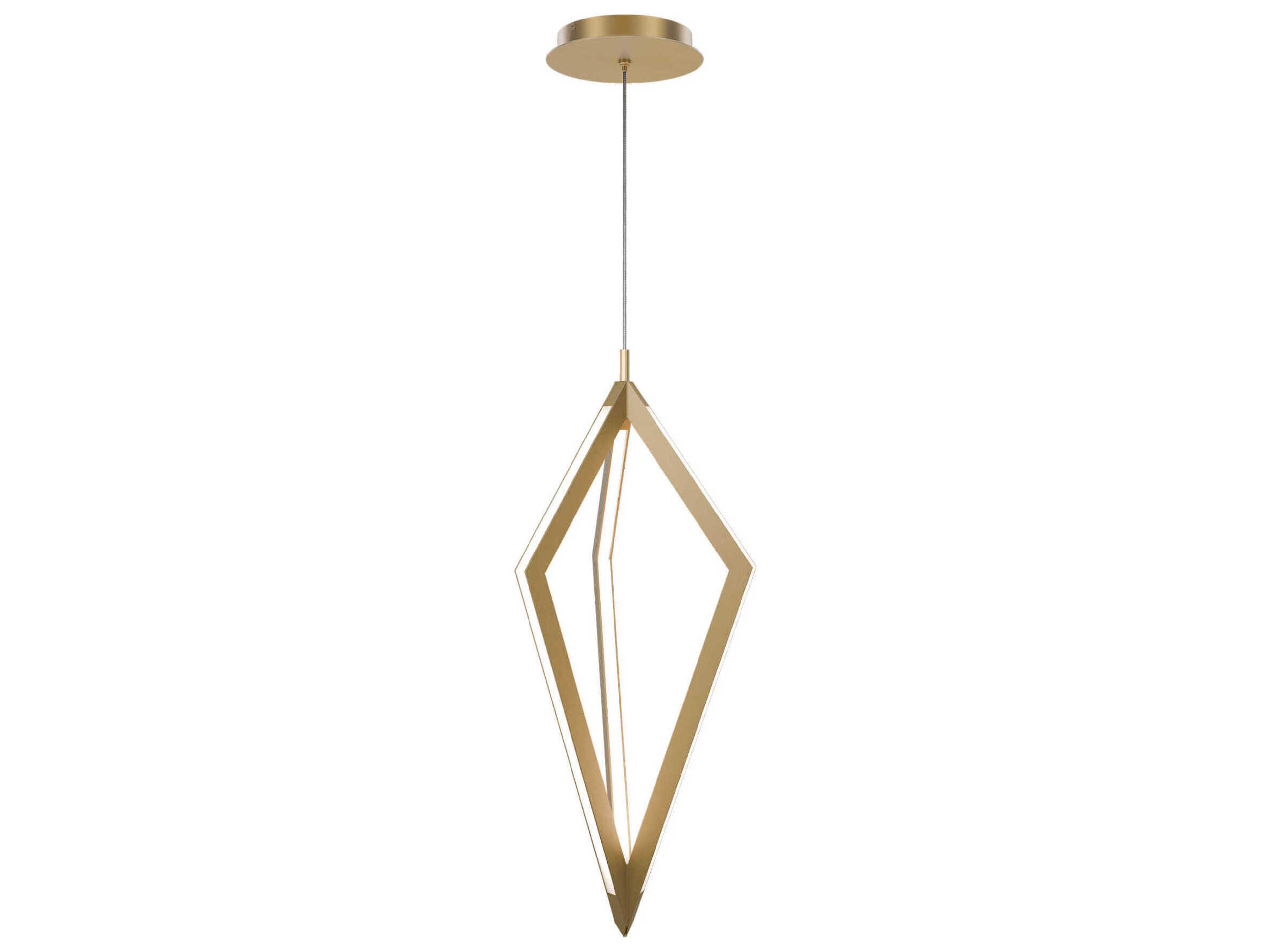 Tribeca 3-Light Aged Brass Geometric Mini Pendant