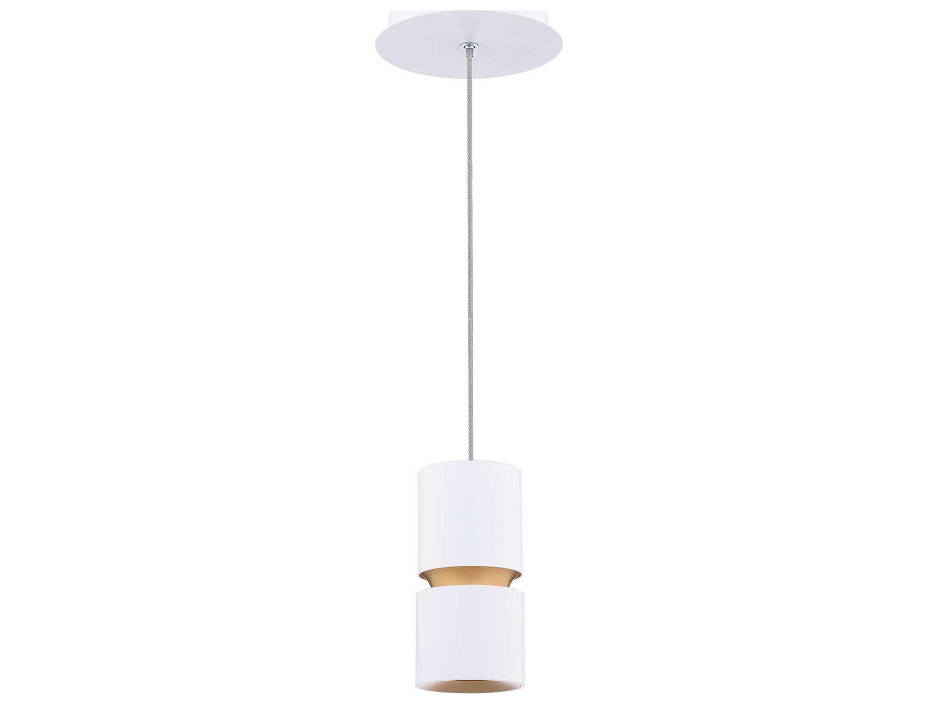 dweLED by WAC Lighting Pedistal 1-Light White Linear Mini Pendant