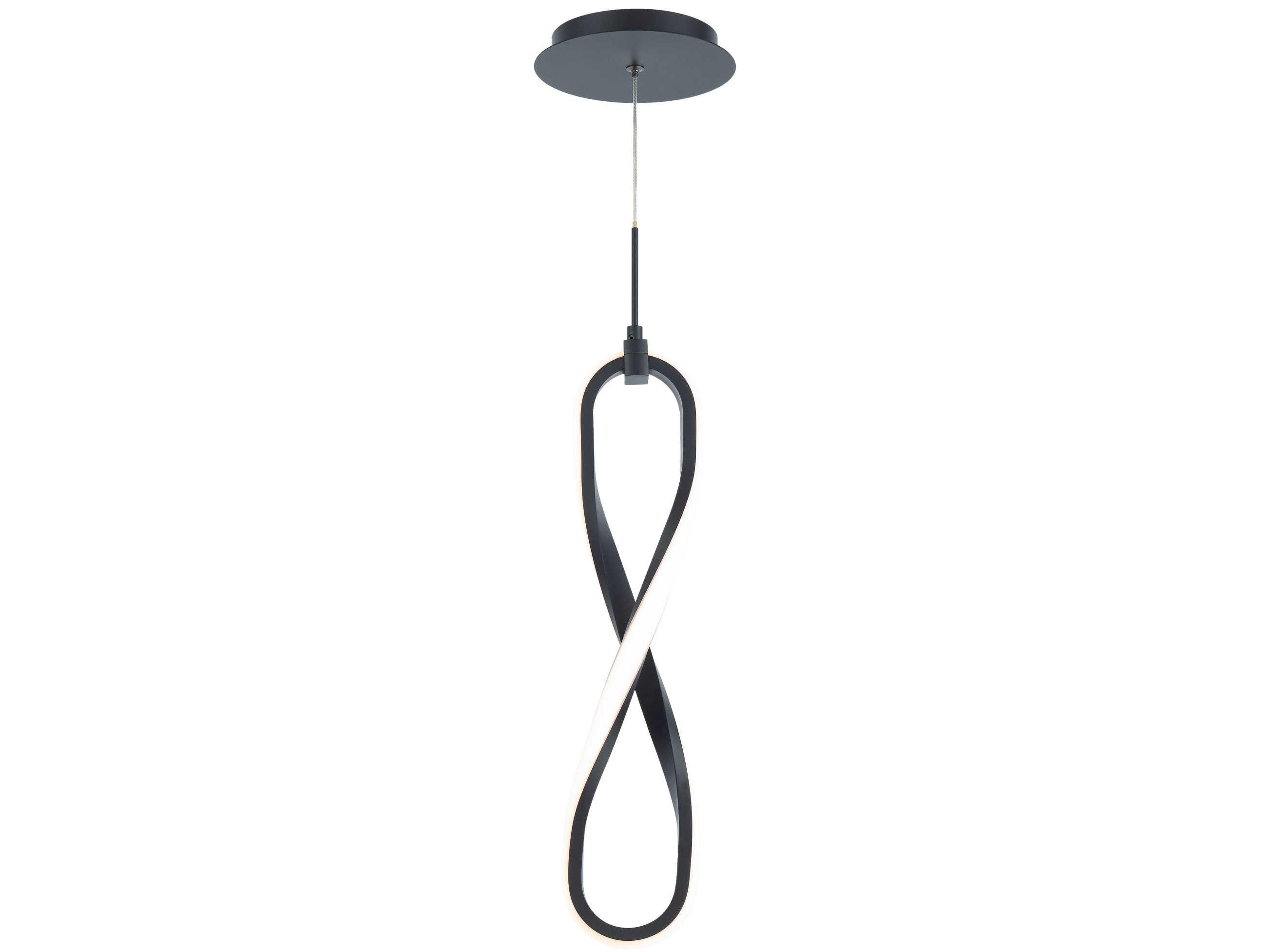 dweLED by WAC Lighting Marise 1-Light Black LED Mini Pendant