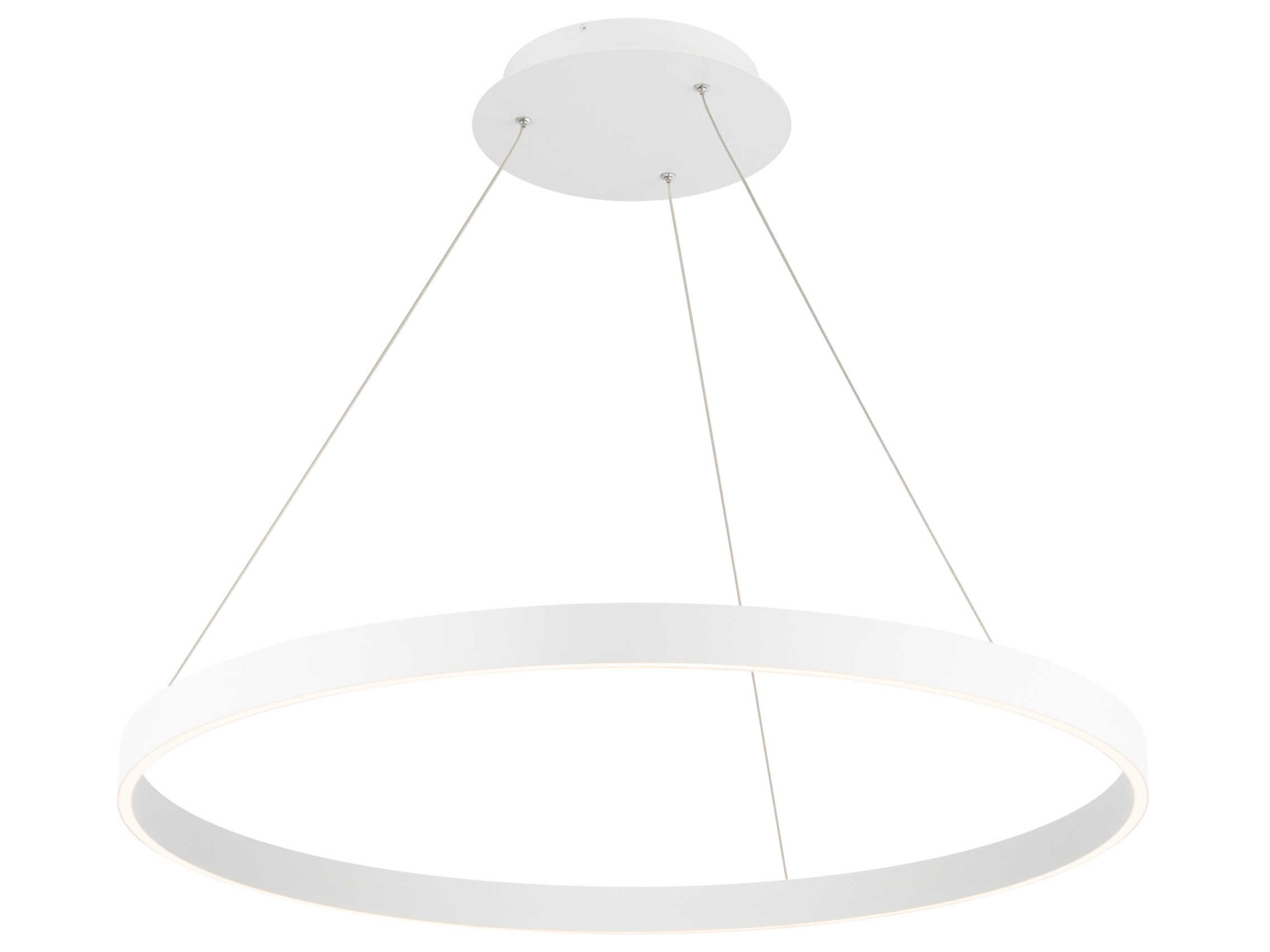 dweLED by WAC Lighting Sirius 1-Light White LED Round Pendant