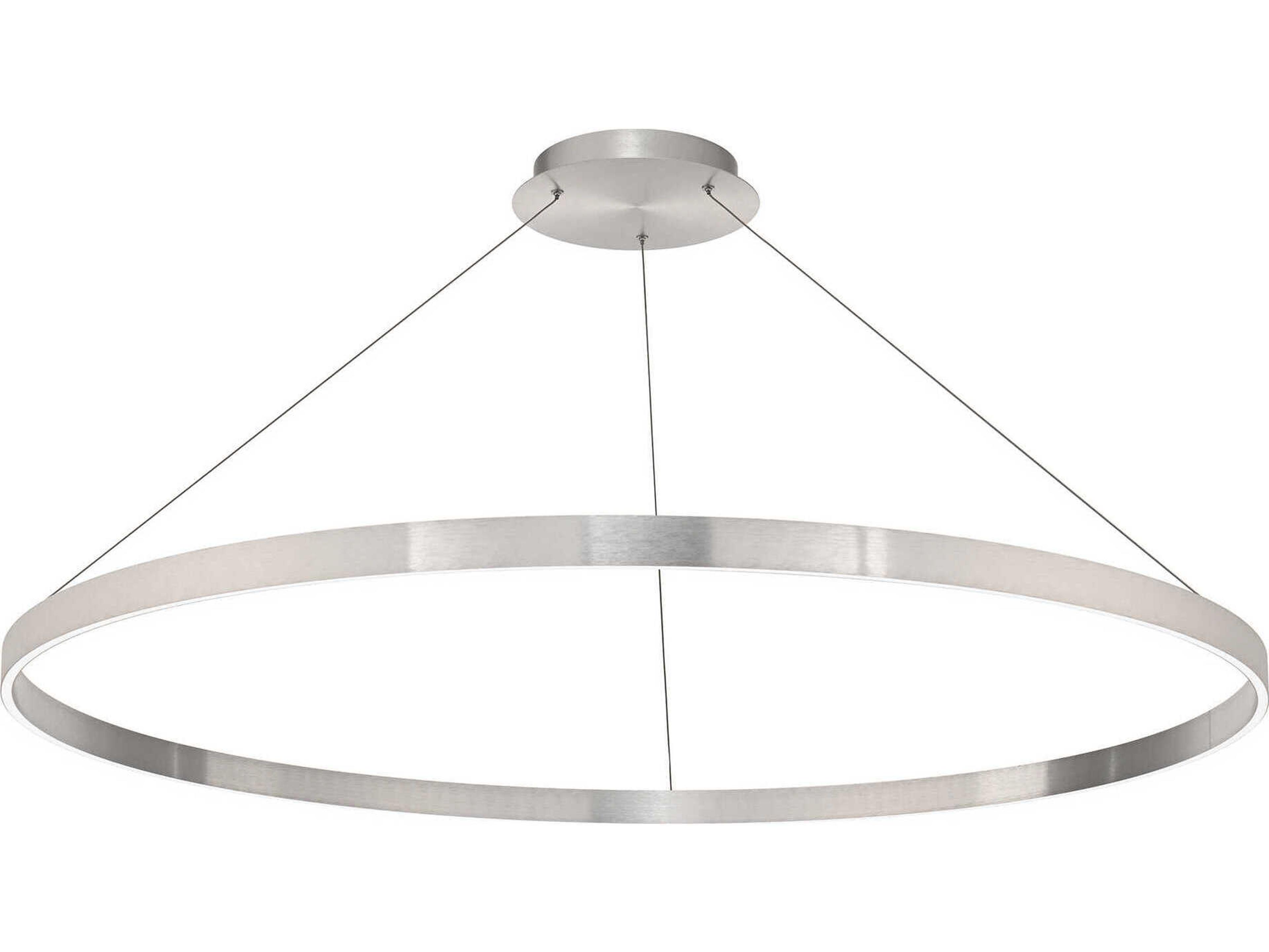 dweLED by WAC Lighting Sirius 1-Light Brushed Aluminum Gray Round Pendant