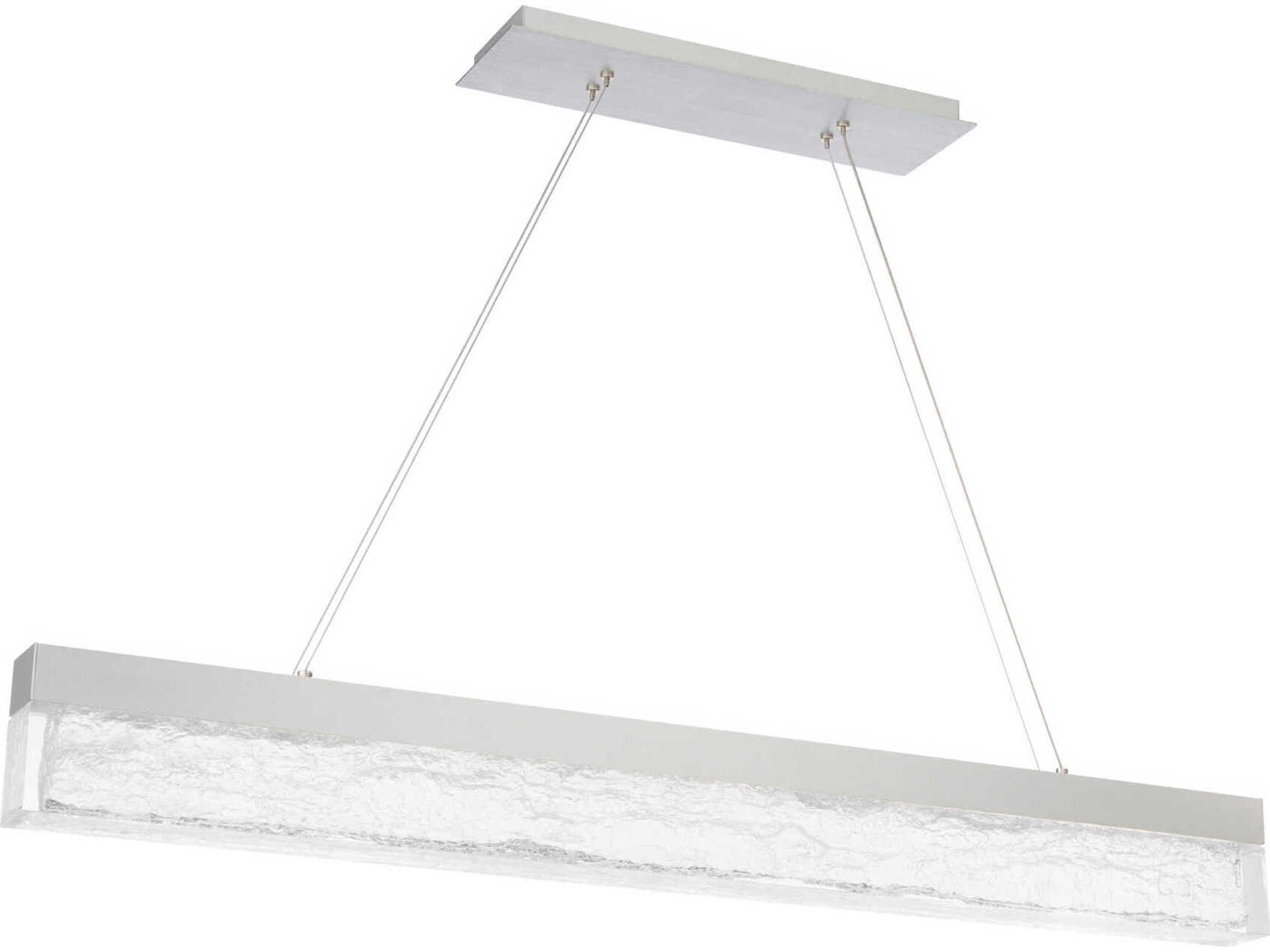 dweLED by WAC Lighting Effervescent 1-Light Brushed Aluminum Silver LED Island Pendant