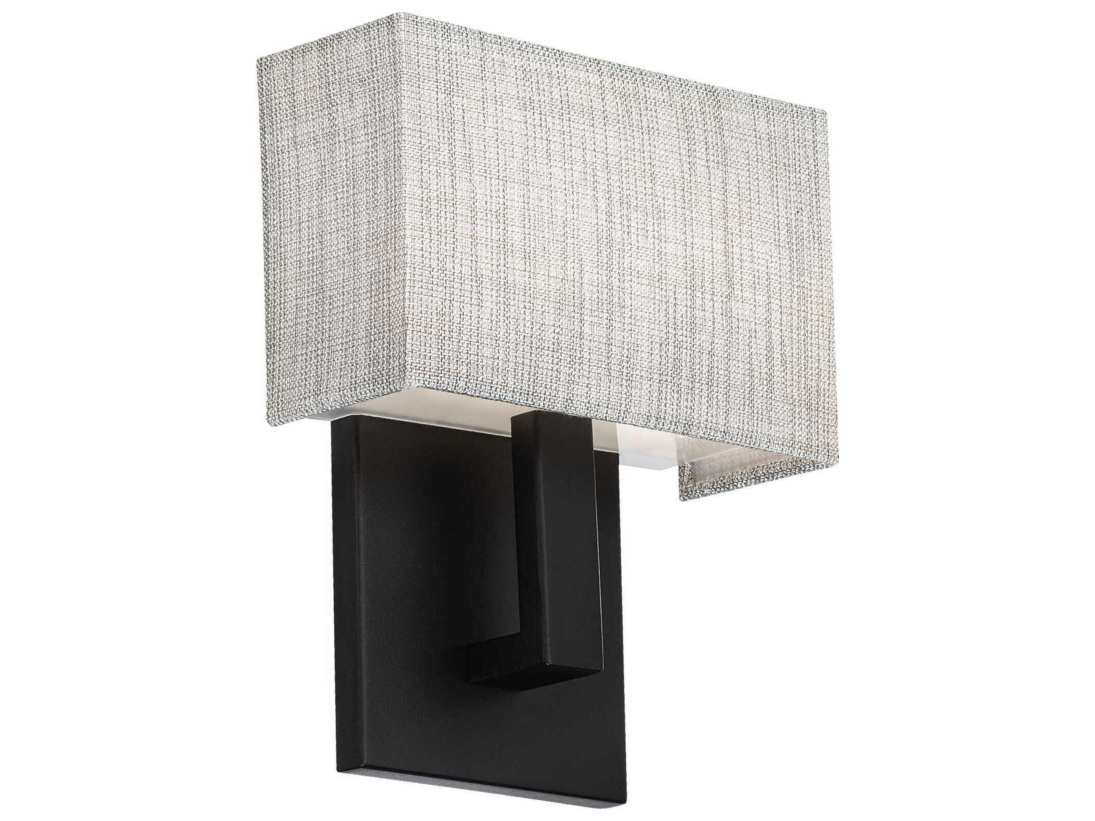 dweLED by WAC Lighting Manhattan 1-Light Black LED Wall Sconce