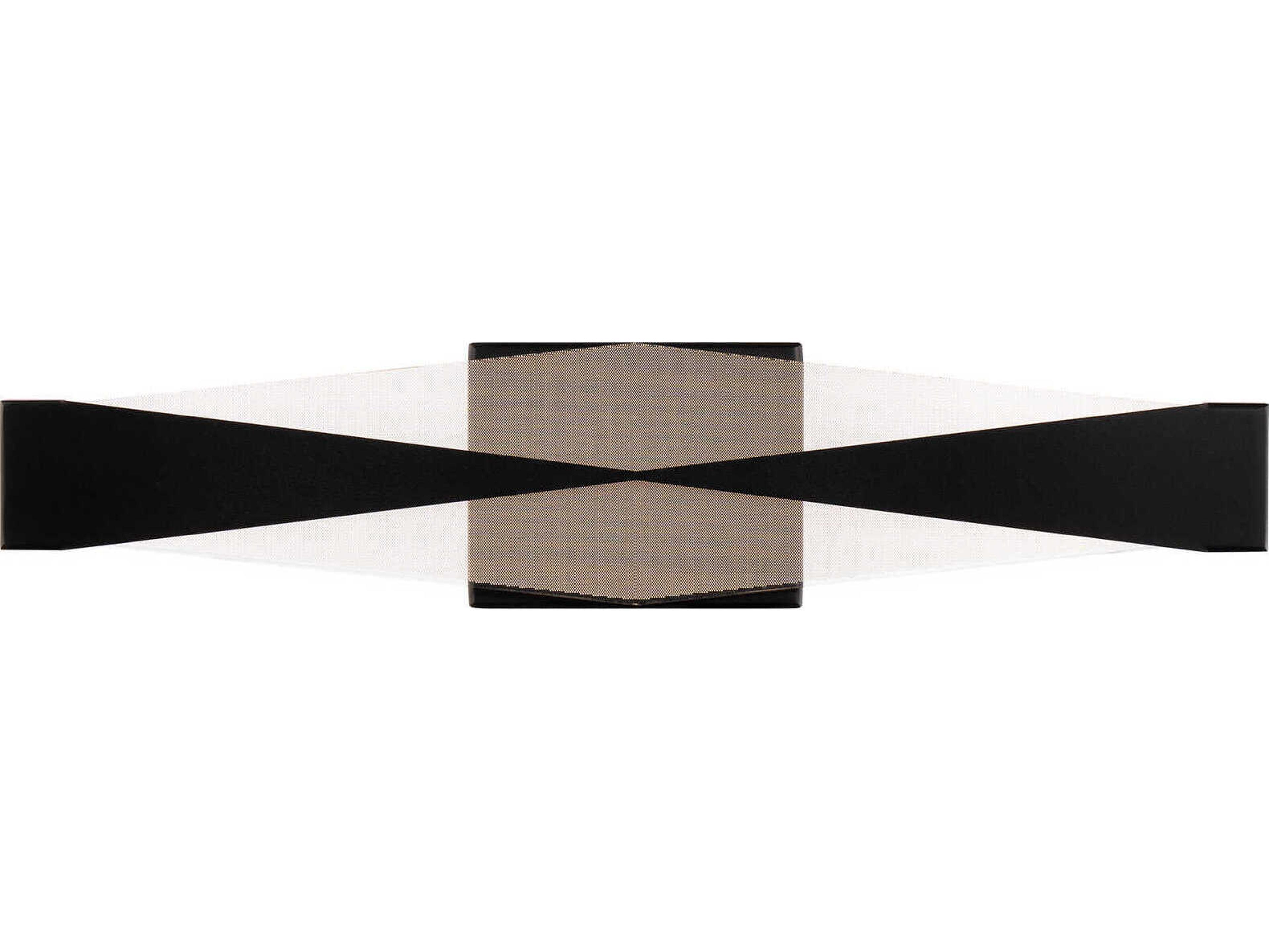 dweLED by WAC Lighting Enigmatic 1-Light Black LED Vanity Light