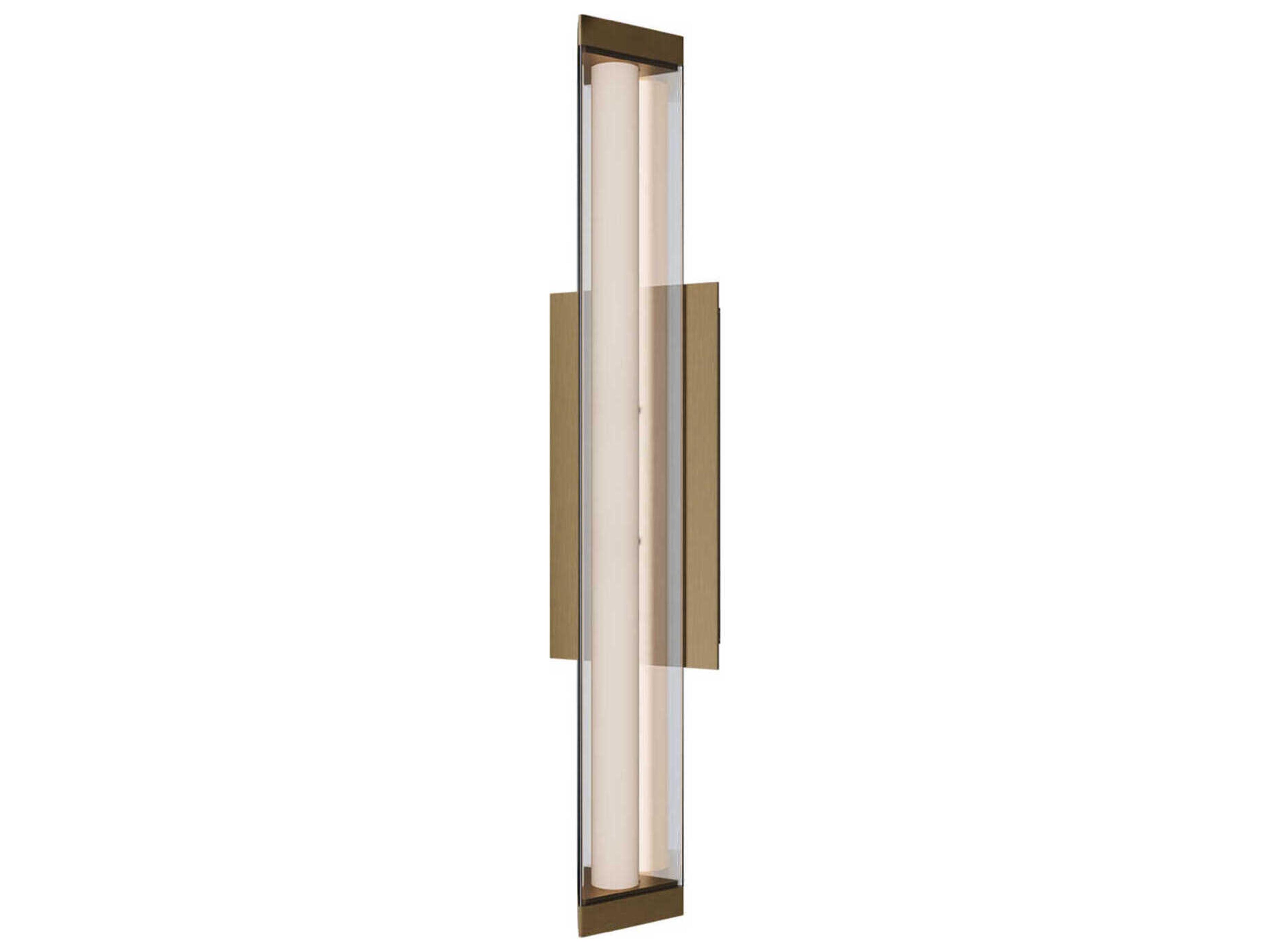 dweLED by WAC Lighting Boulevard 1-Light Aged Brass Vanity Light