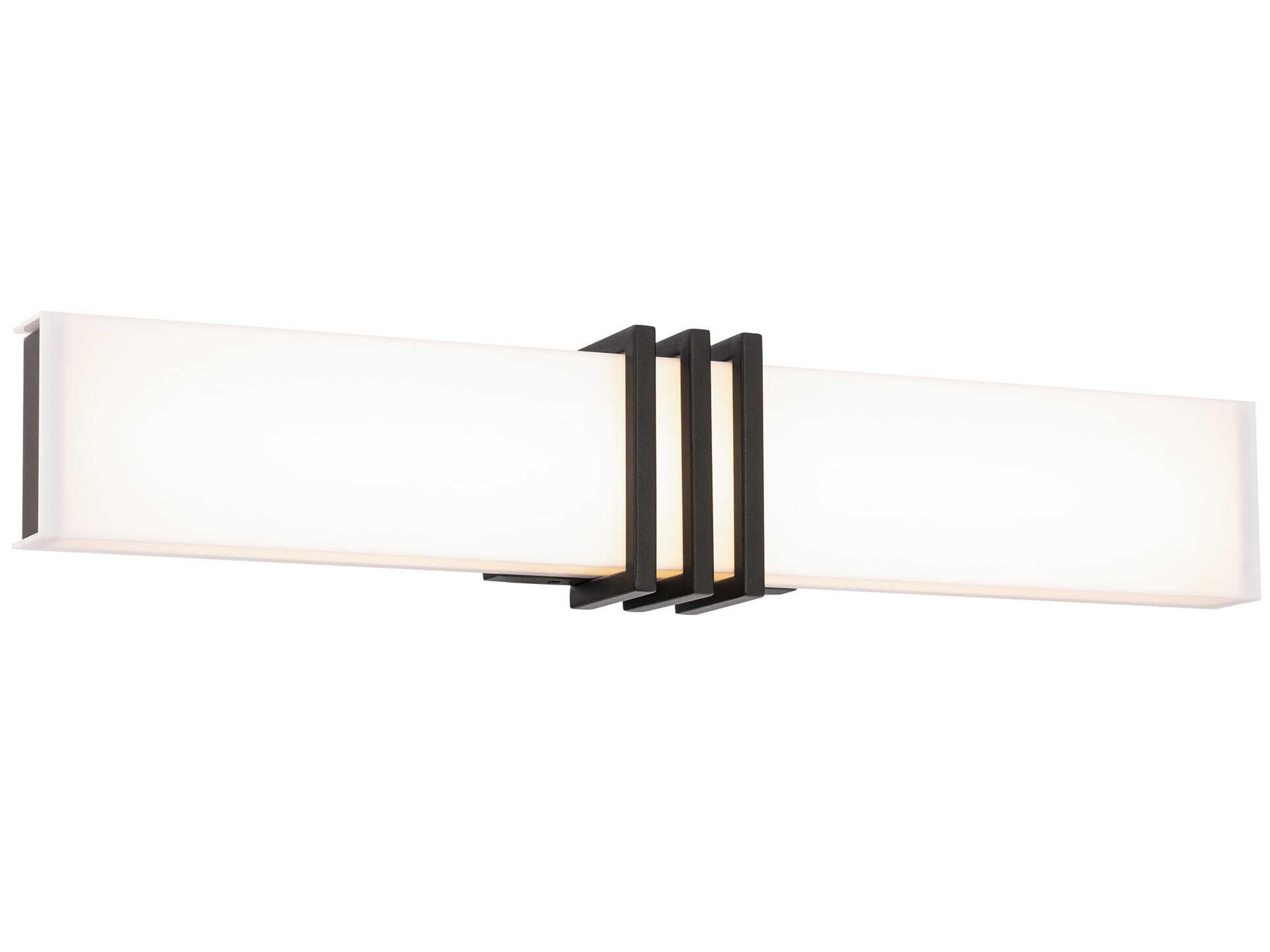 dweLED by WAC Lighting Minibar 1-Light Black LED Vanity Light