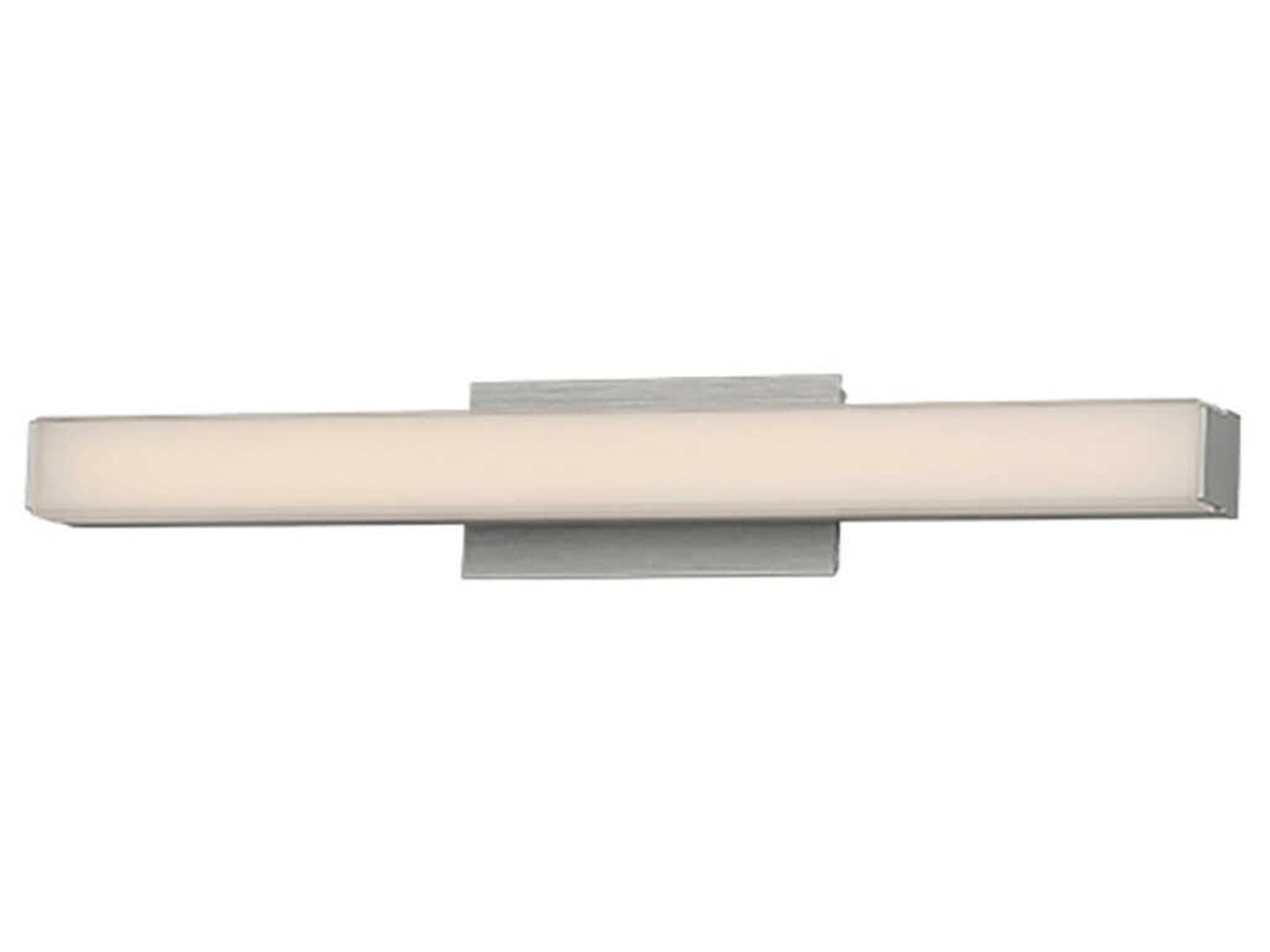 dweLED by WAC Lighting Brink 1-Light Brushed Aluminum Gray Vanity Light