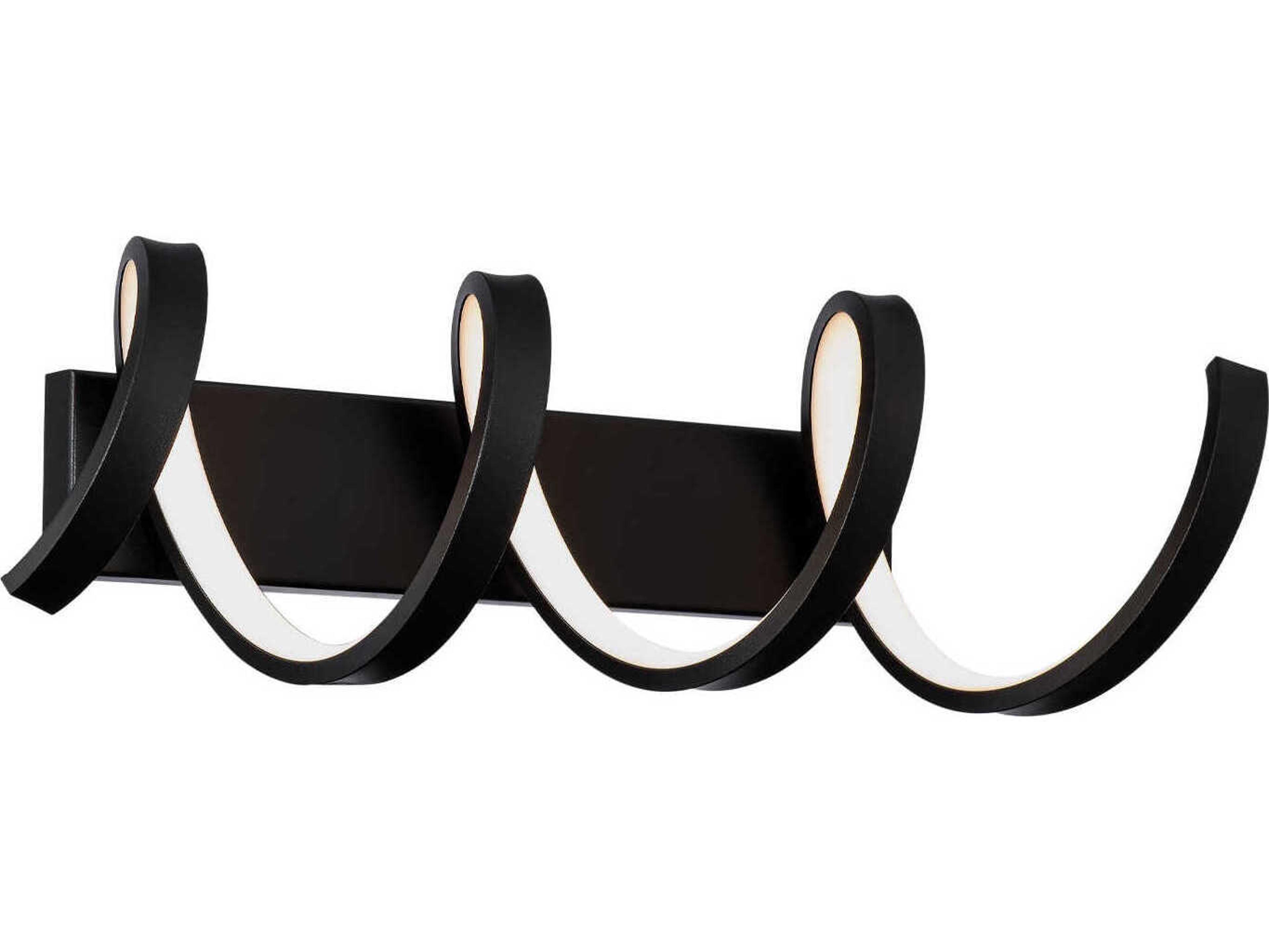 dweLED by WAC Lighting Marques 1-Light Black LED Vanity Light