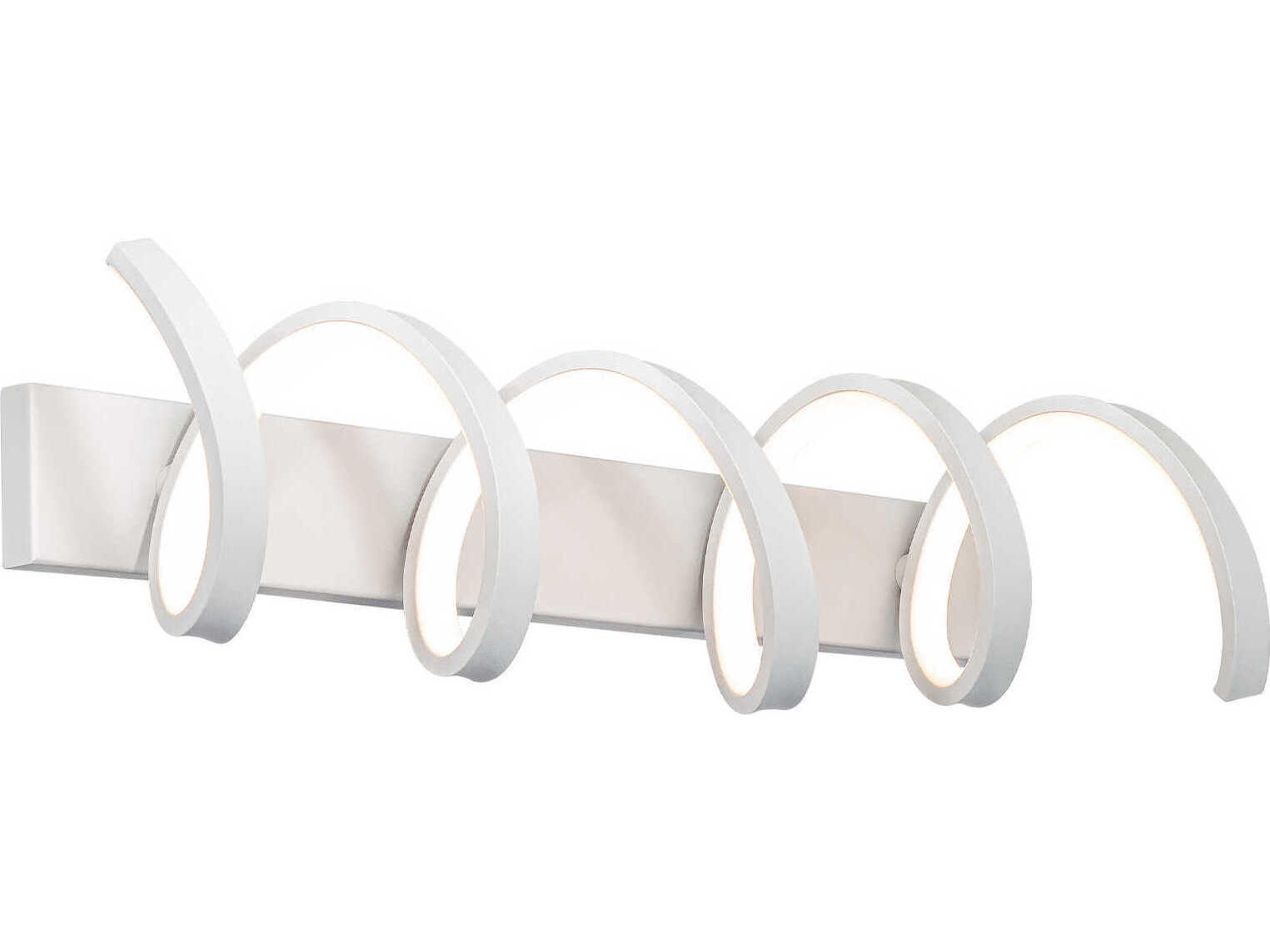 Marques 1-Light Titanium Silver LED Vanity Light