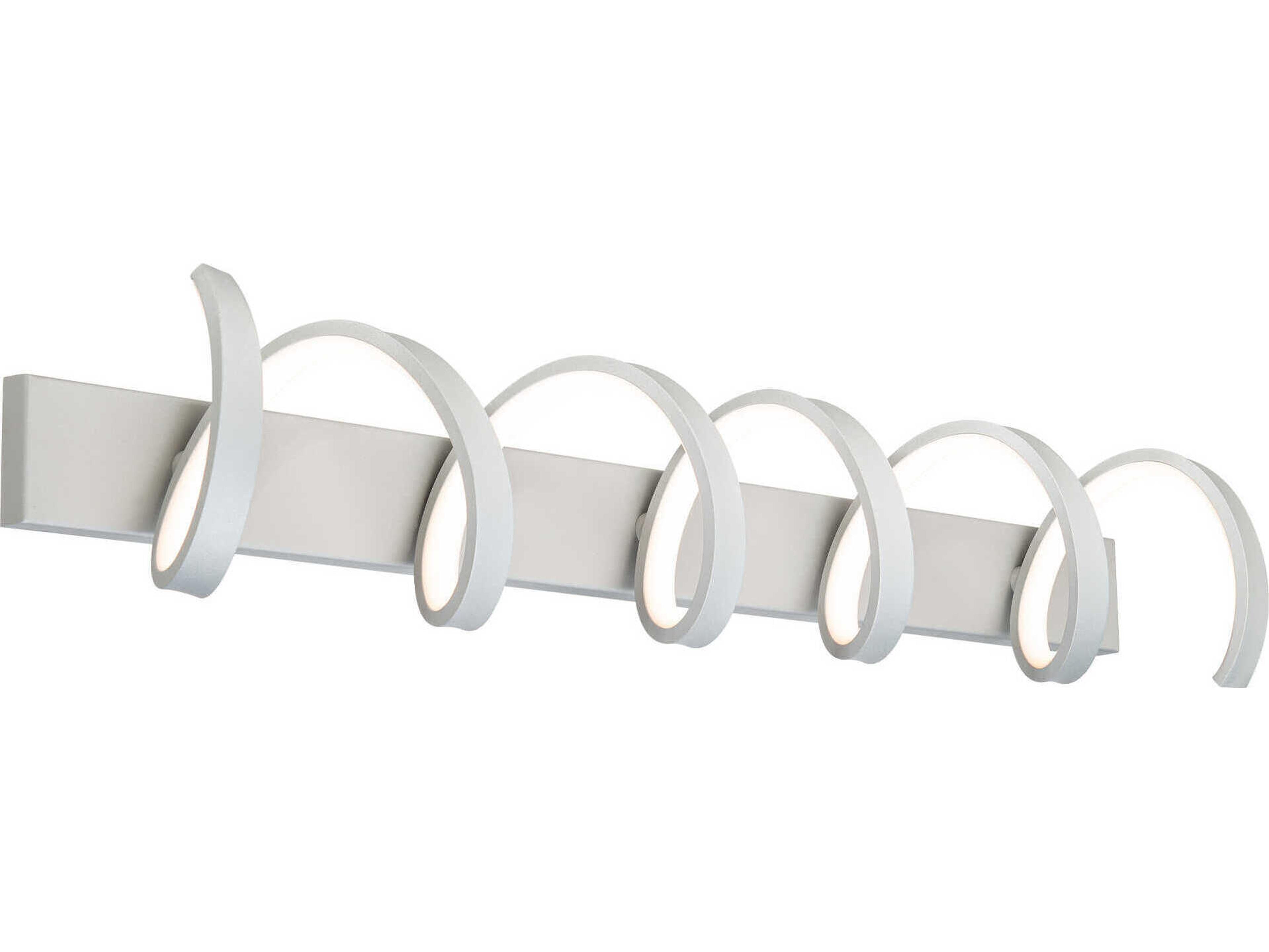 dweLED by WAC Lighting Marques 1-Light Titanium Silver LED Vanity Light