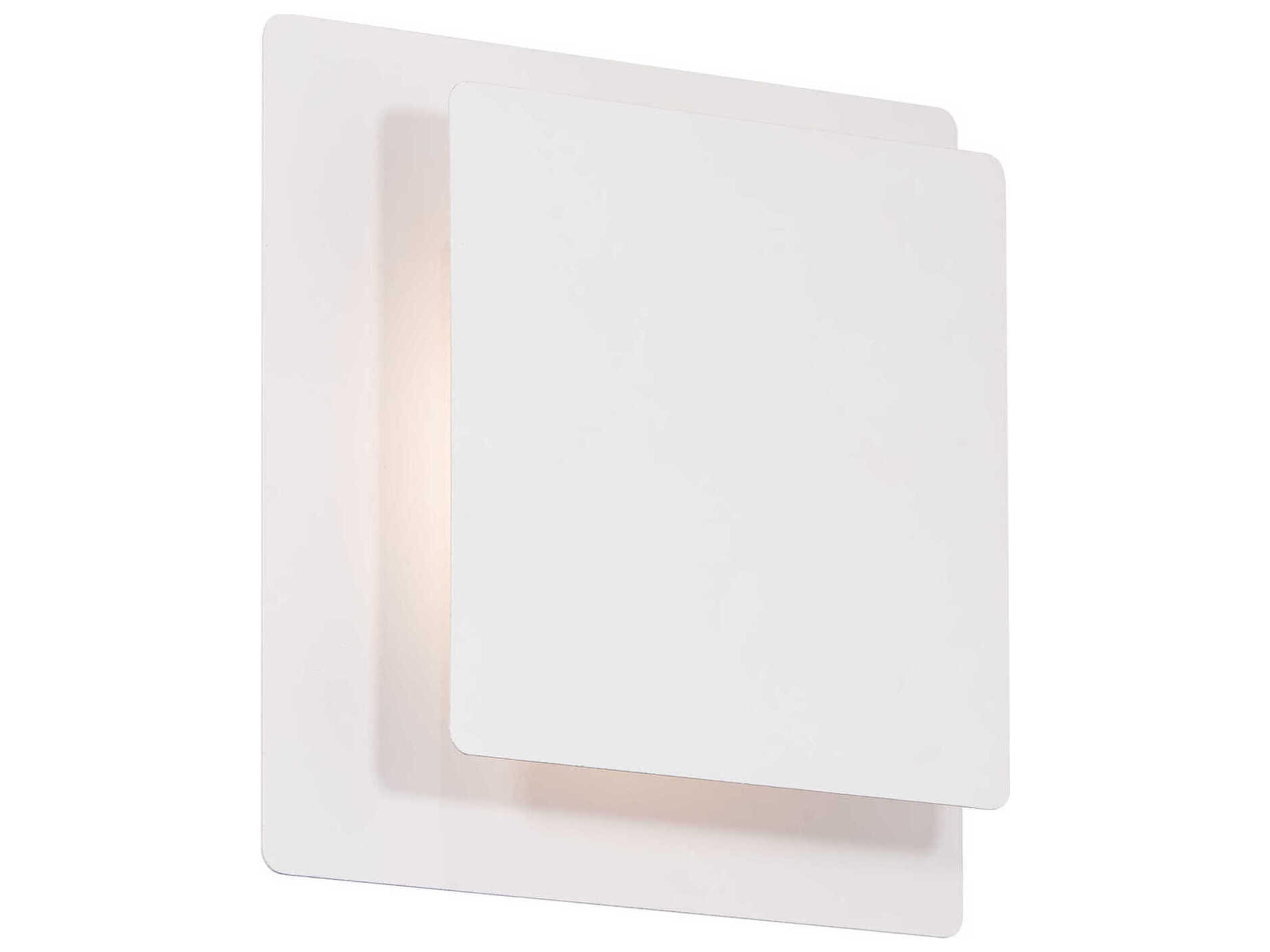 dweLED by WAC Lighting Greet 1-Light White Wall Sconce