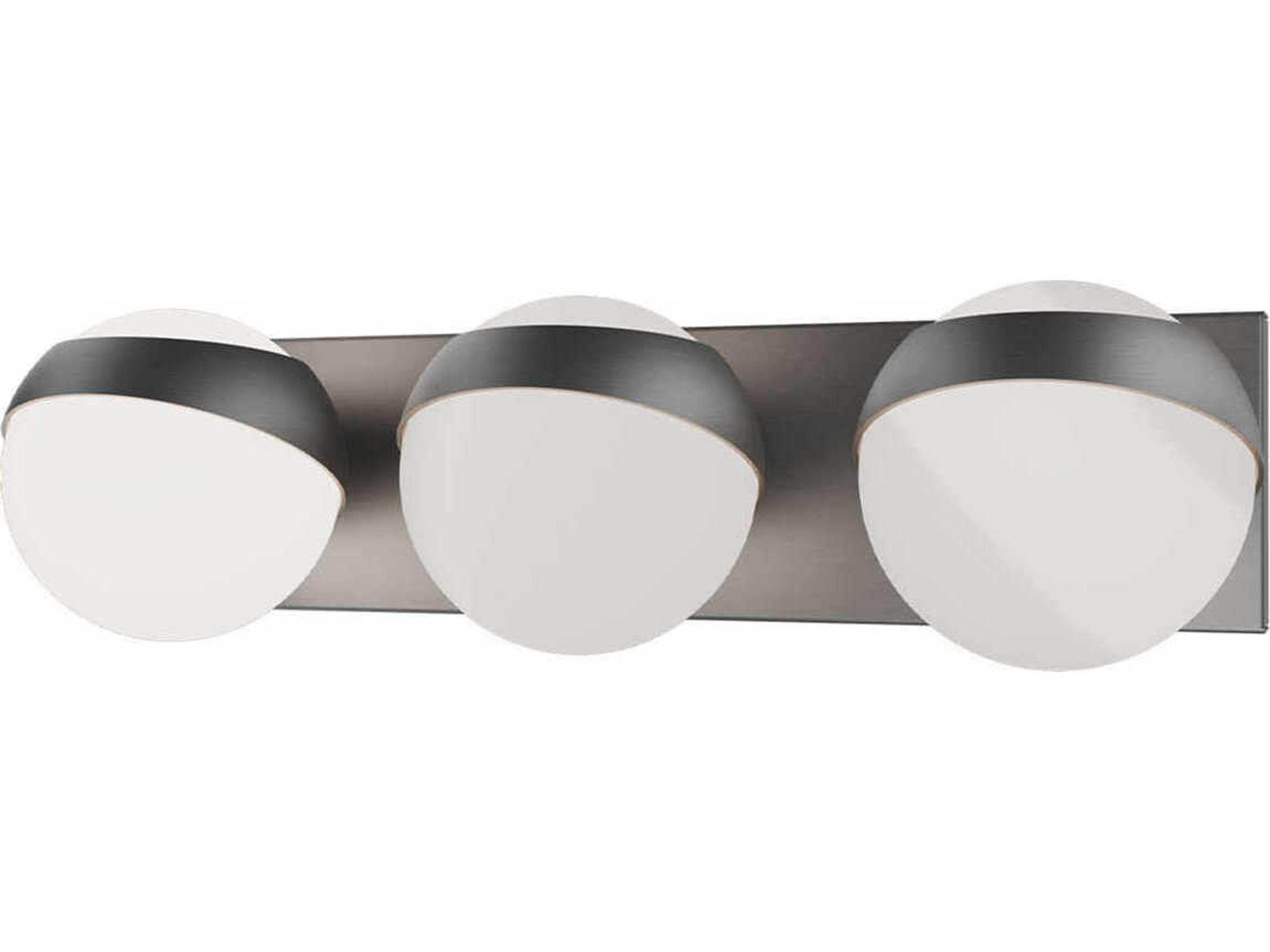 dweLED by WAC Lighting Tripoli 3-Light Brushed Nickel Vanity Light