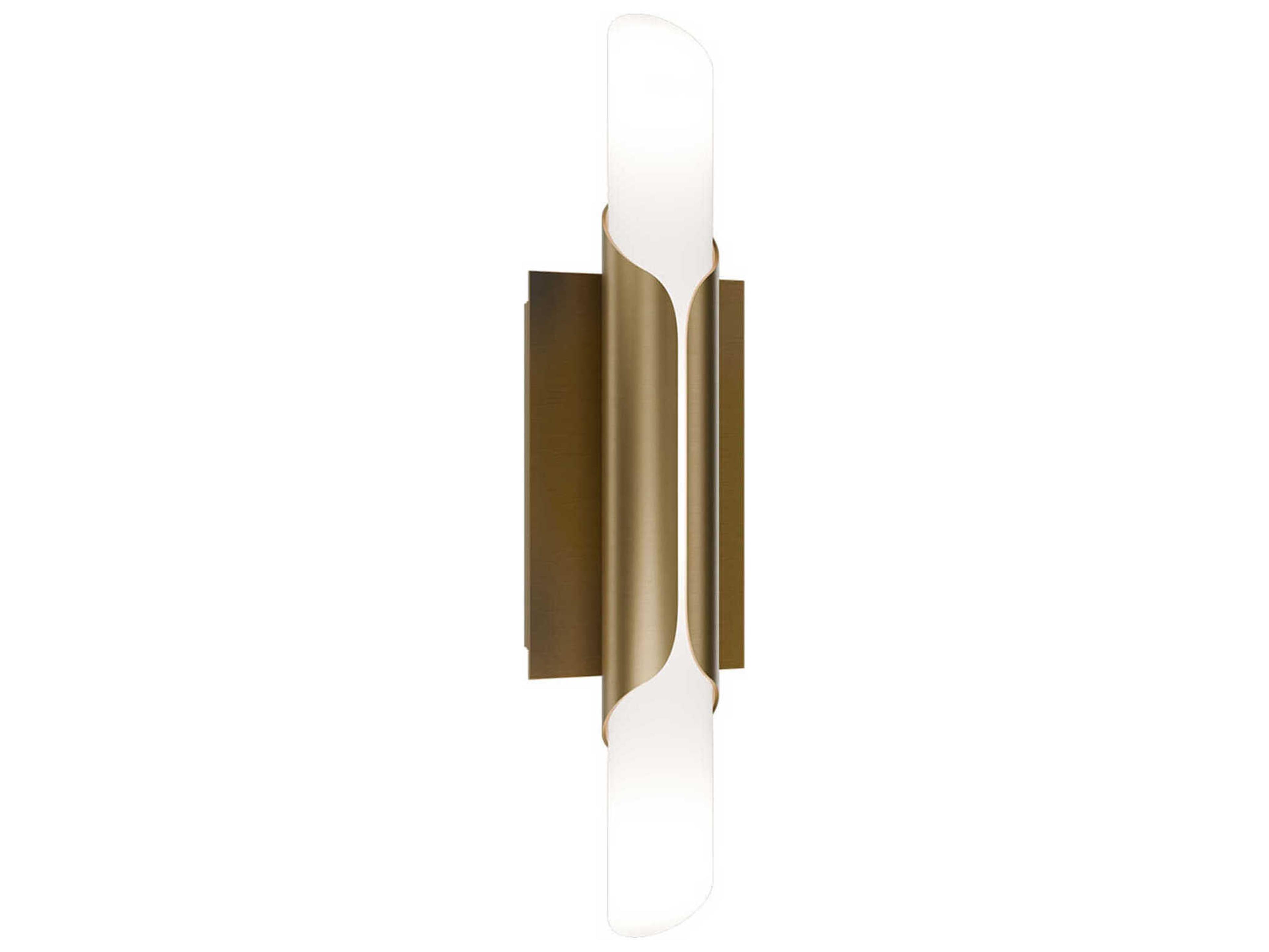 Wrappe 1-Light Aged Brass Wall Sconce