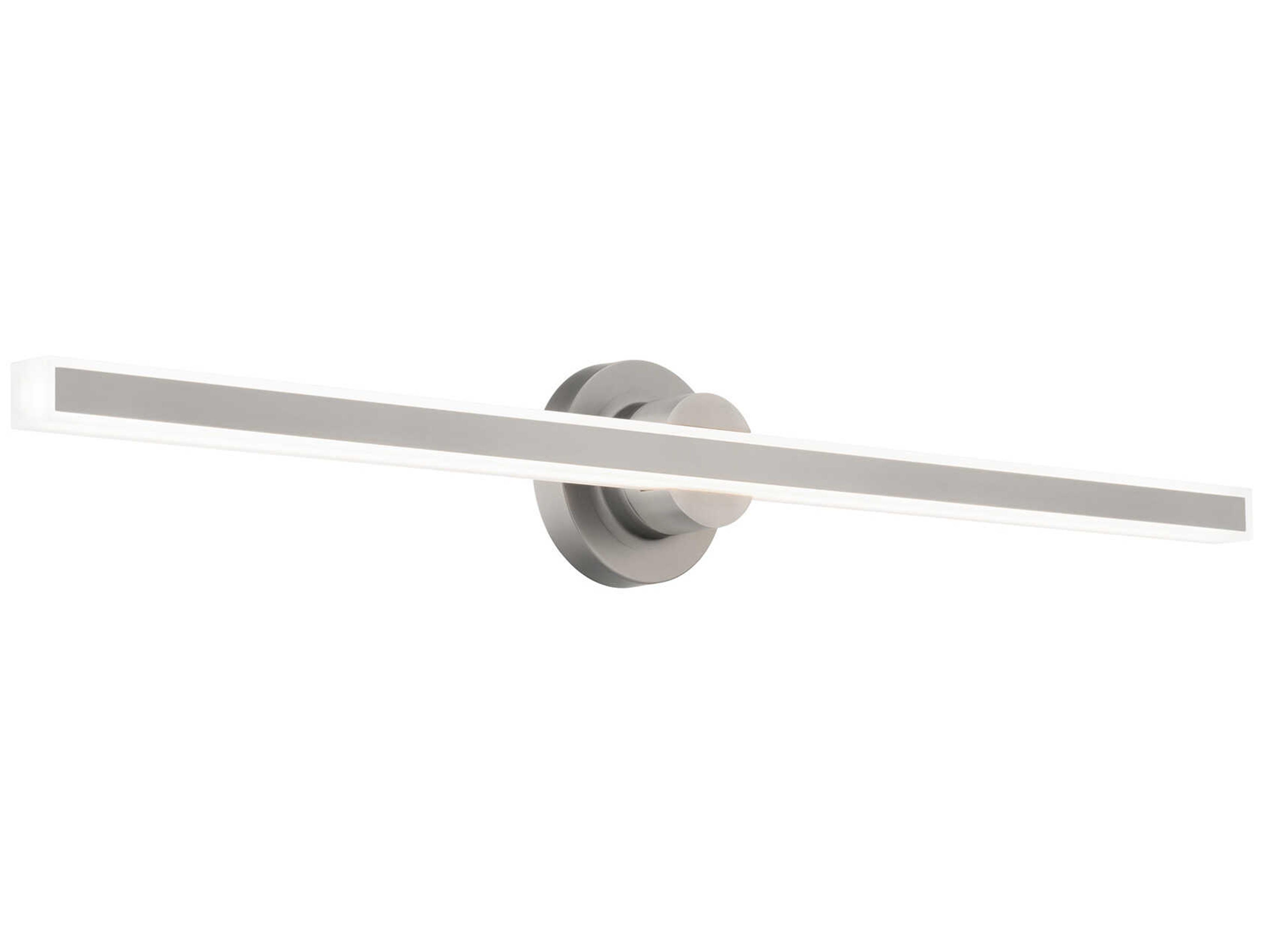 dweLED by WAC Lighting Bastone 1-Light Brushed Nickel Vanity Light