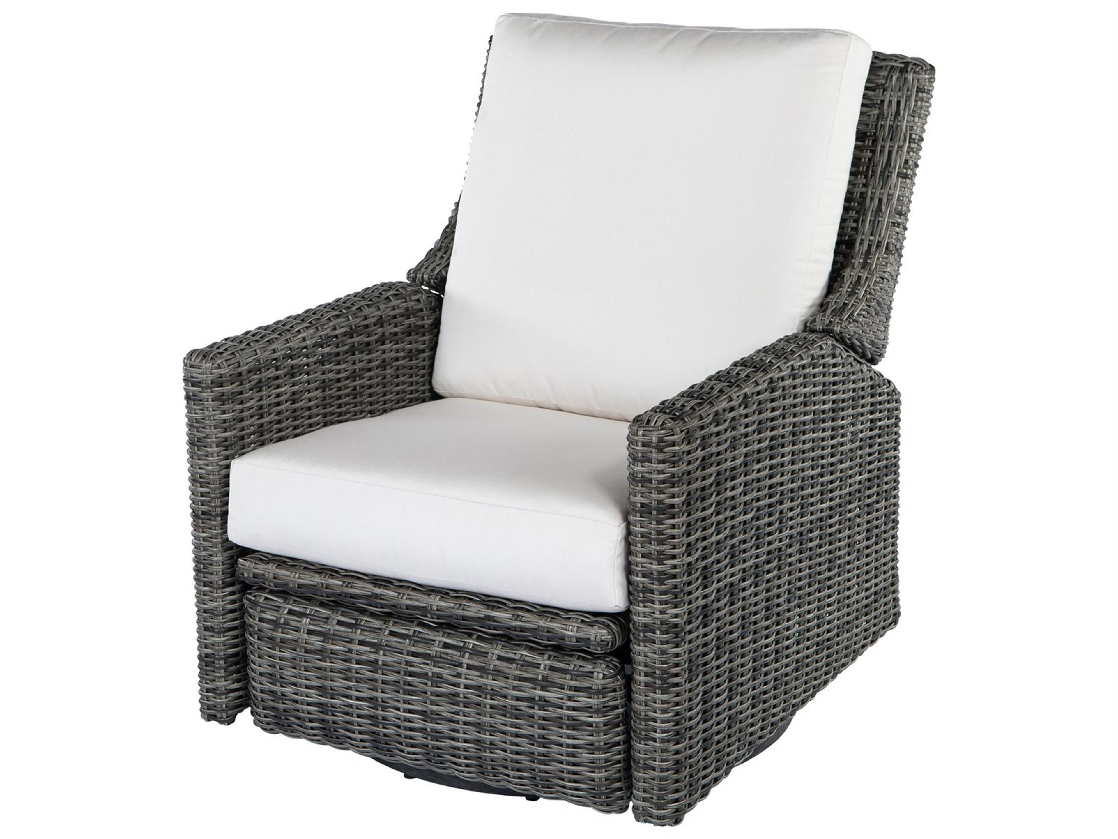 Ebel Avallon Wicker Swivel Recliner Outdoor Patio Lounge Chair