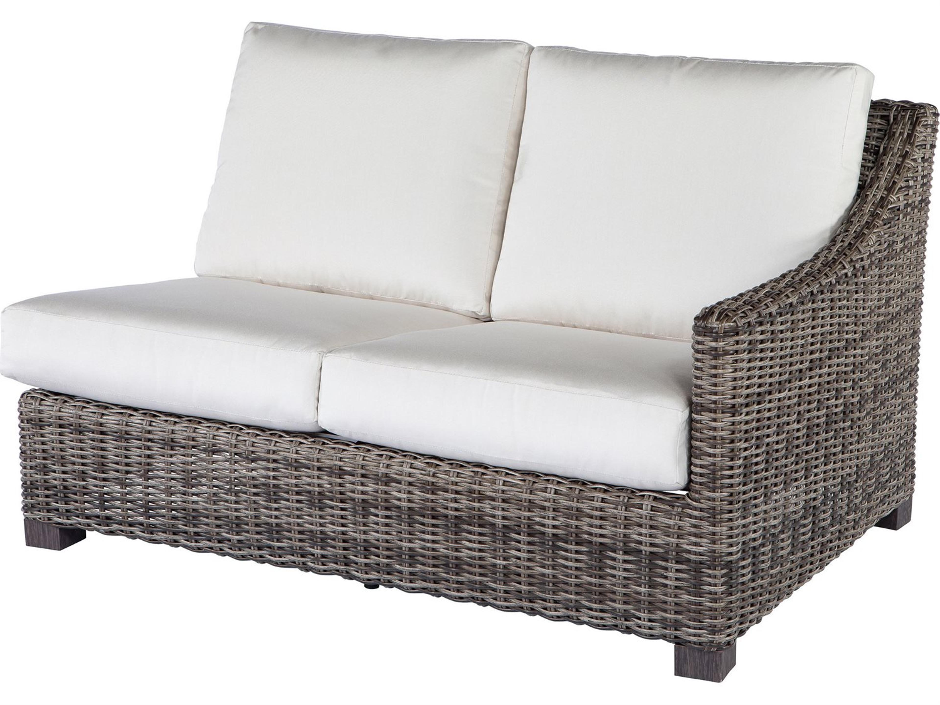 Ebel Avallon Wicker Left Arm Outdoor Patio Loveseat