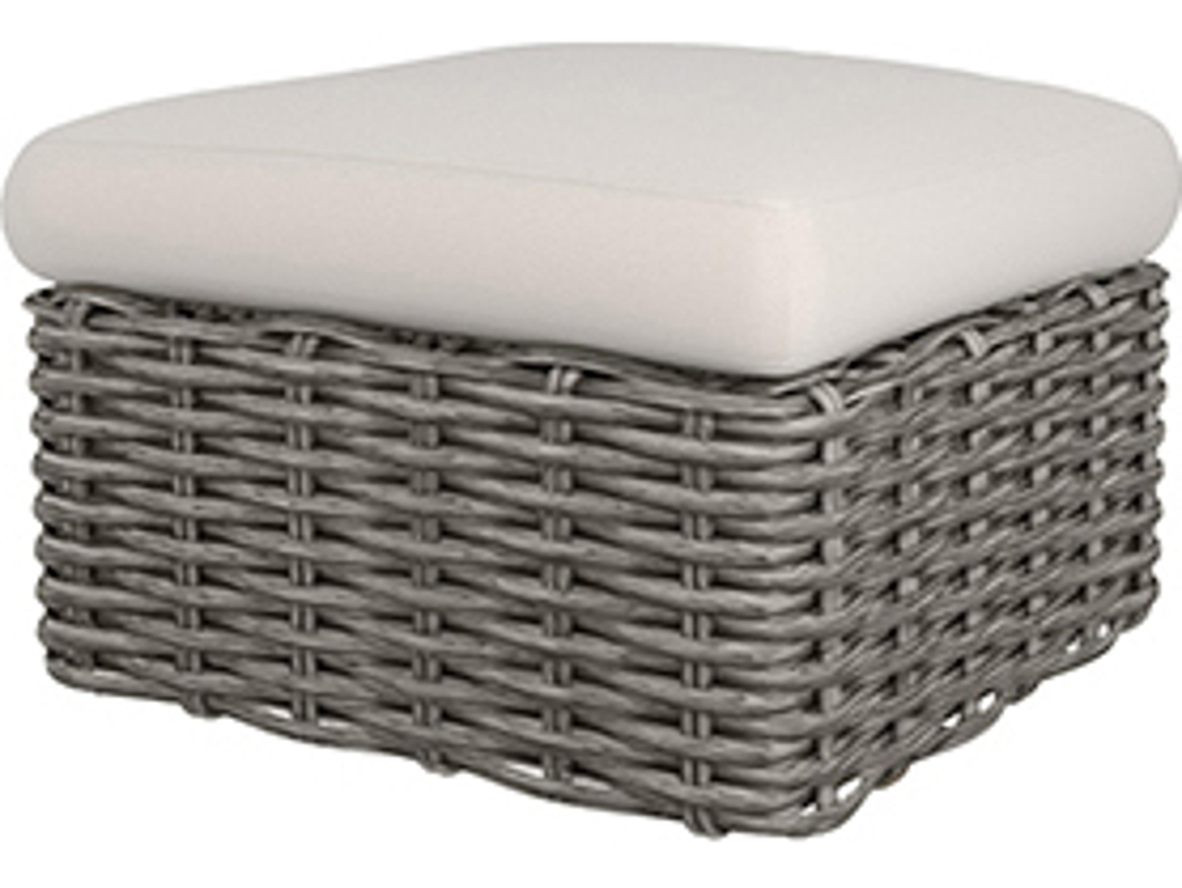 Ebel Mia Cushion Wicker Patio Ottoman