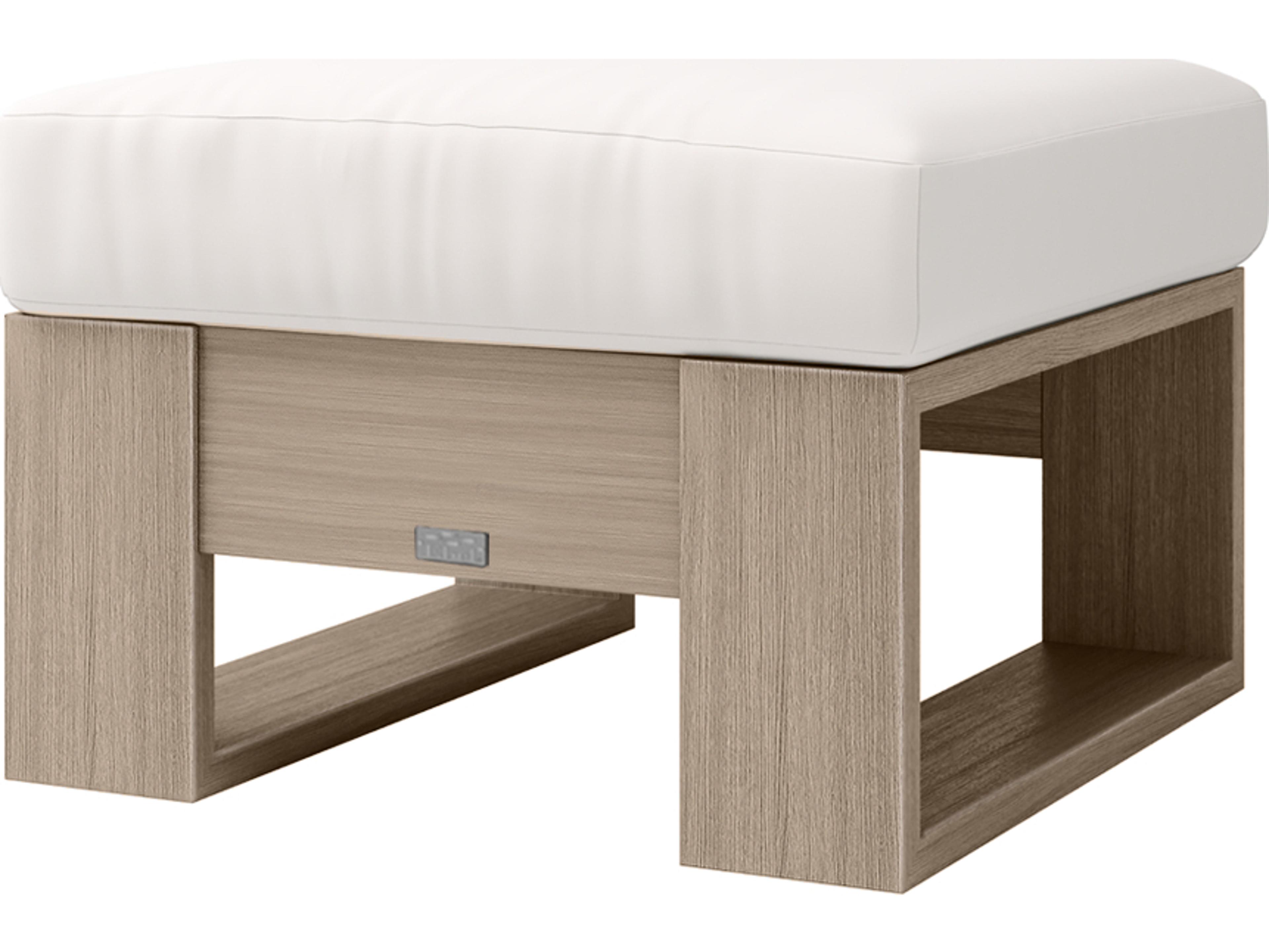 Ebel Novara Aluminum Outdoor Ottoman