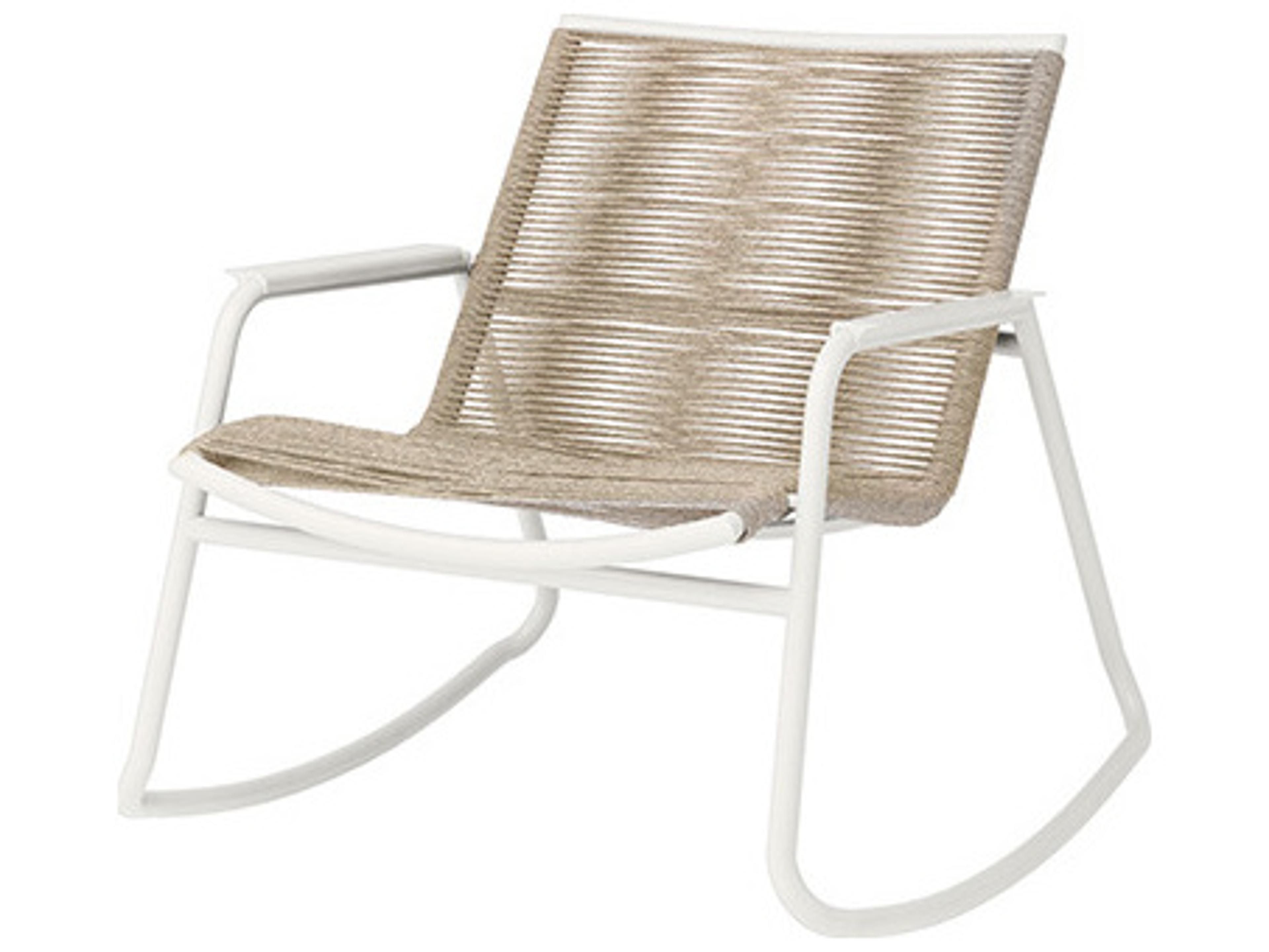 Ebel Cabana Aluminum Wicker Stackable Patio Rocker