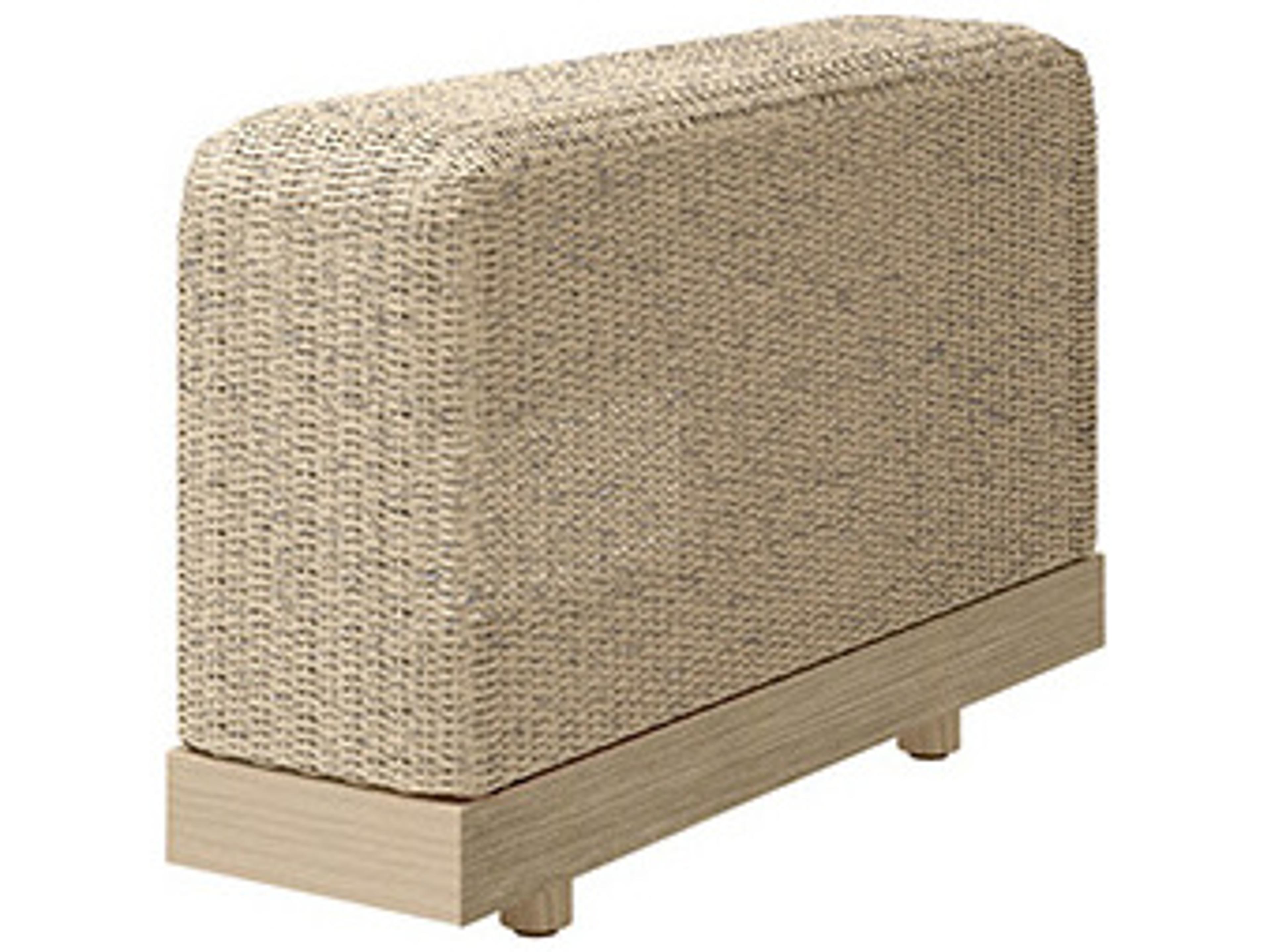 Ebel Grande Aluminum Wicker Armrest Section