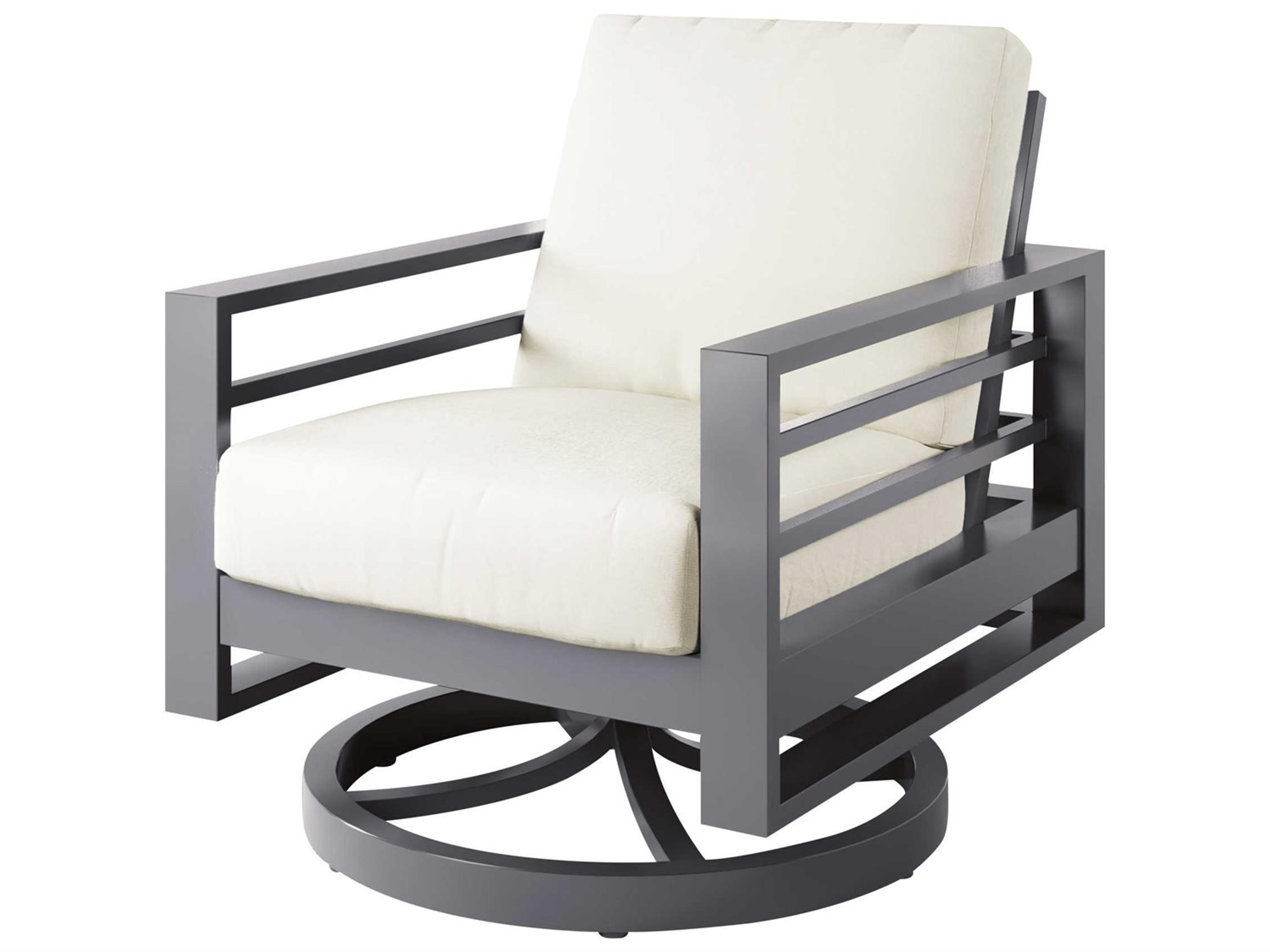 Ebel Palermo Aluminum High Back Swivel Rocker Patio Lounge Chair