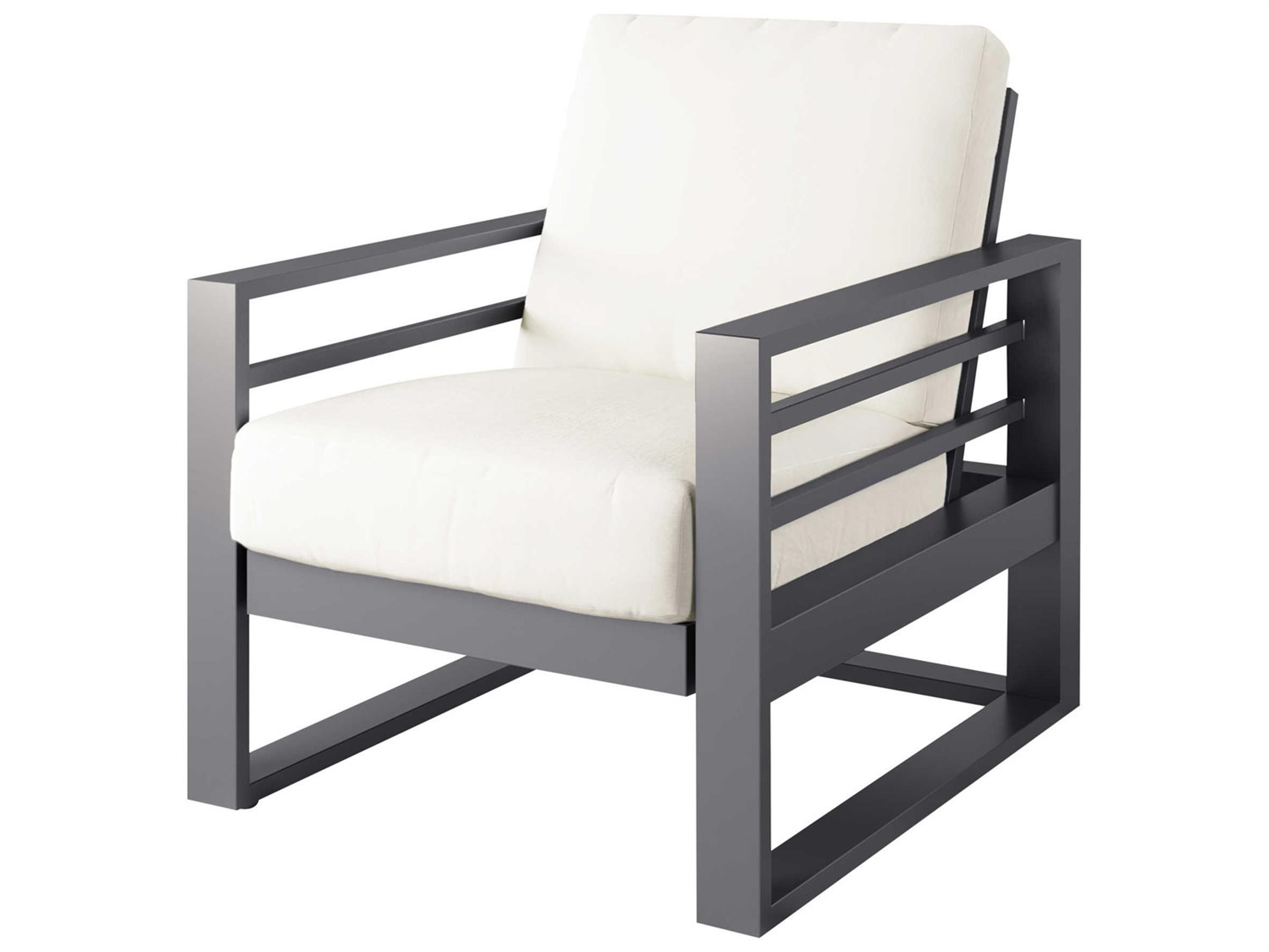 Ebel Palermo Cushion Aluminum High Back Spring Outdoor Lounge Chair