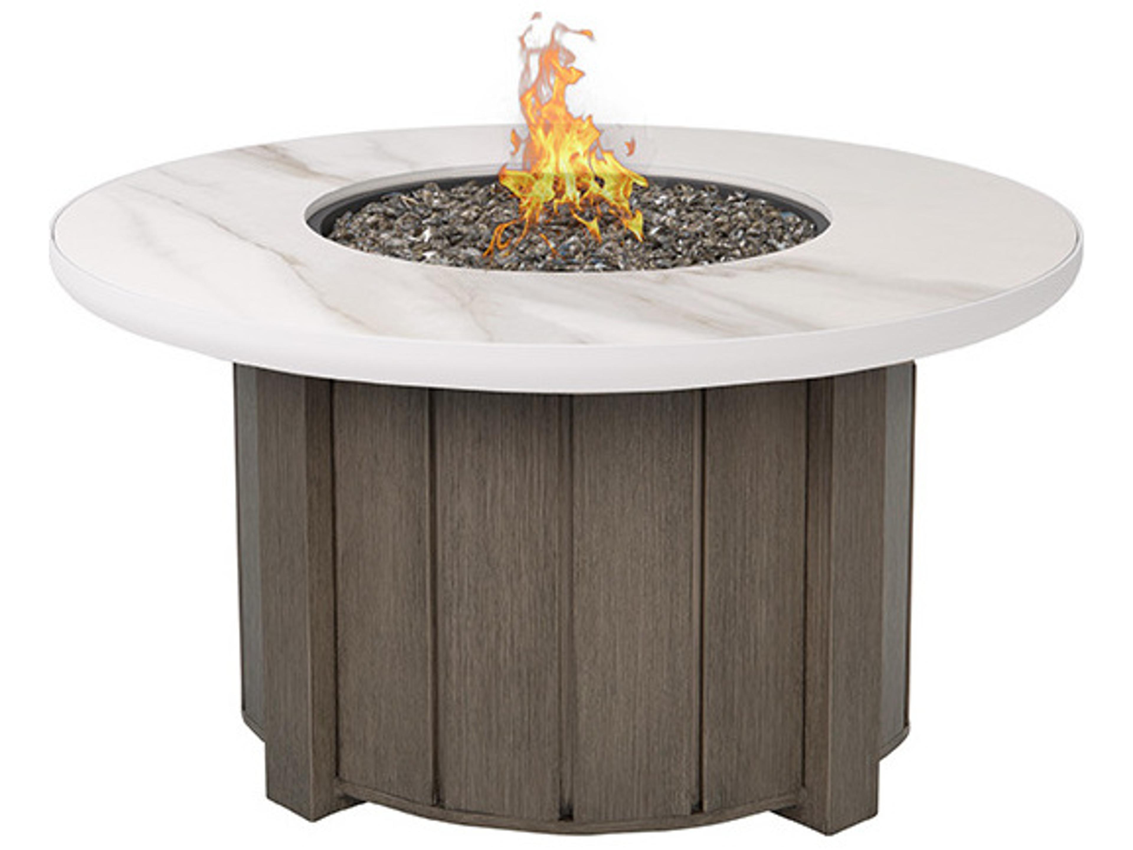 Ebel Aspen Sintered Stone Round Fire Pit Top