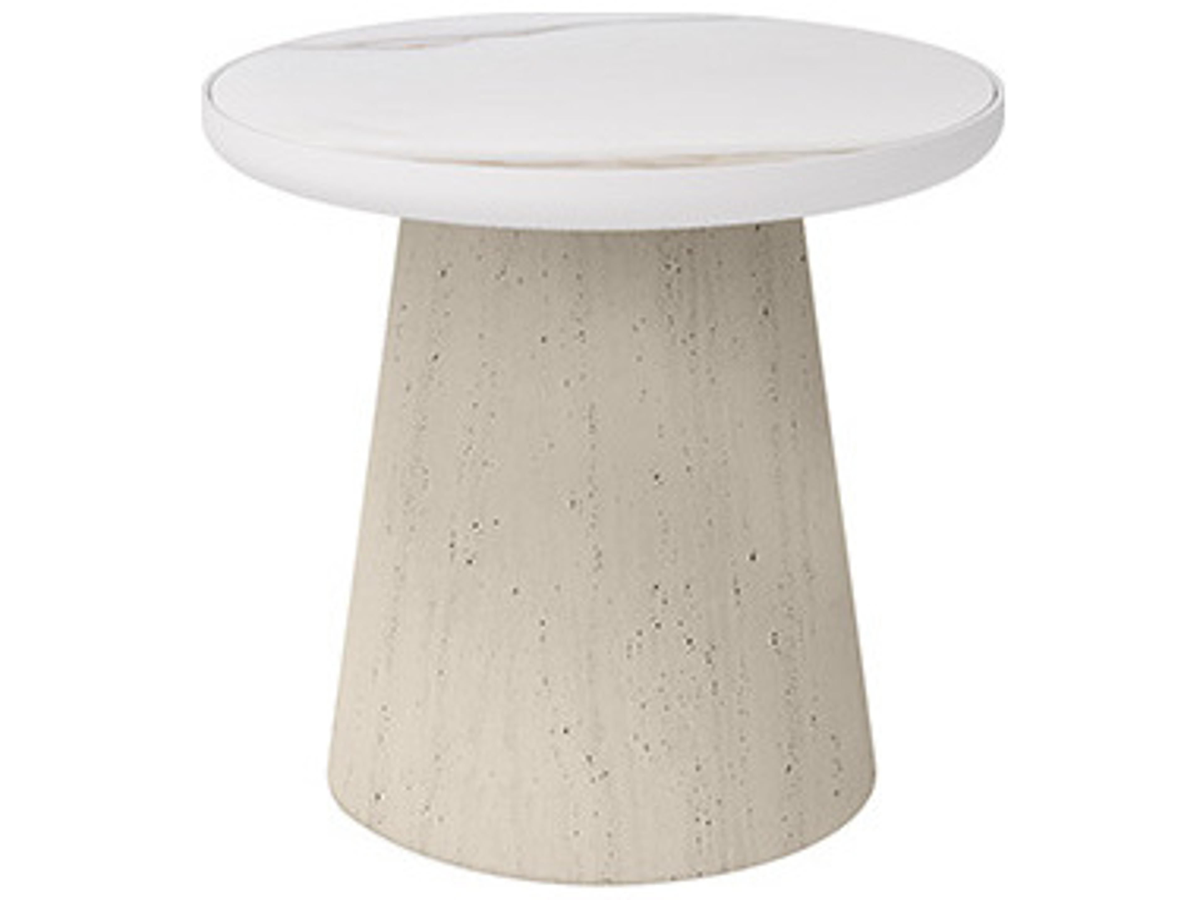 Ebel Aspen Sintered Stone Round End Table Top
