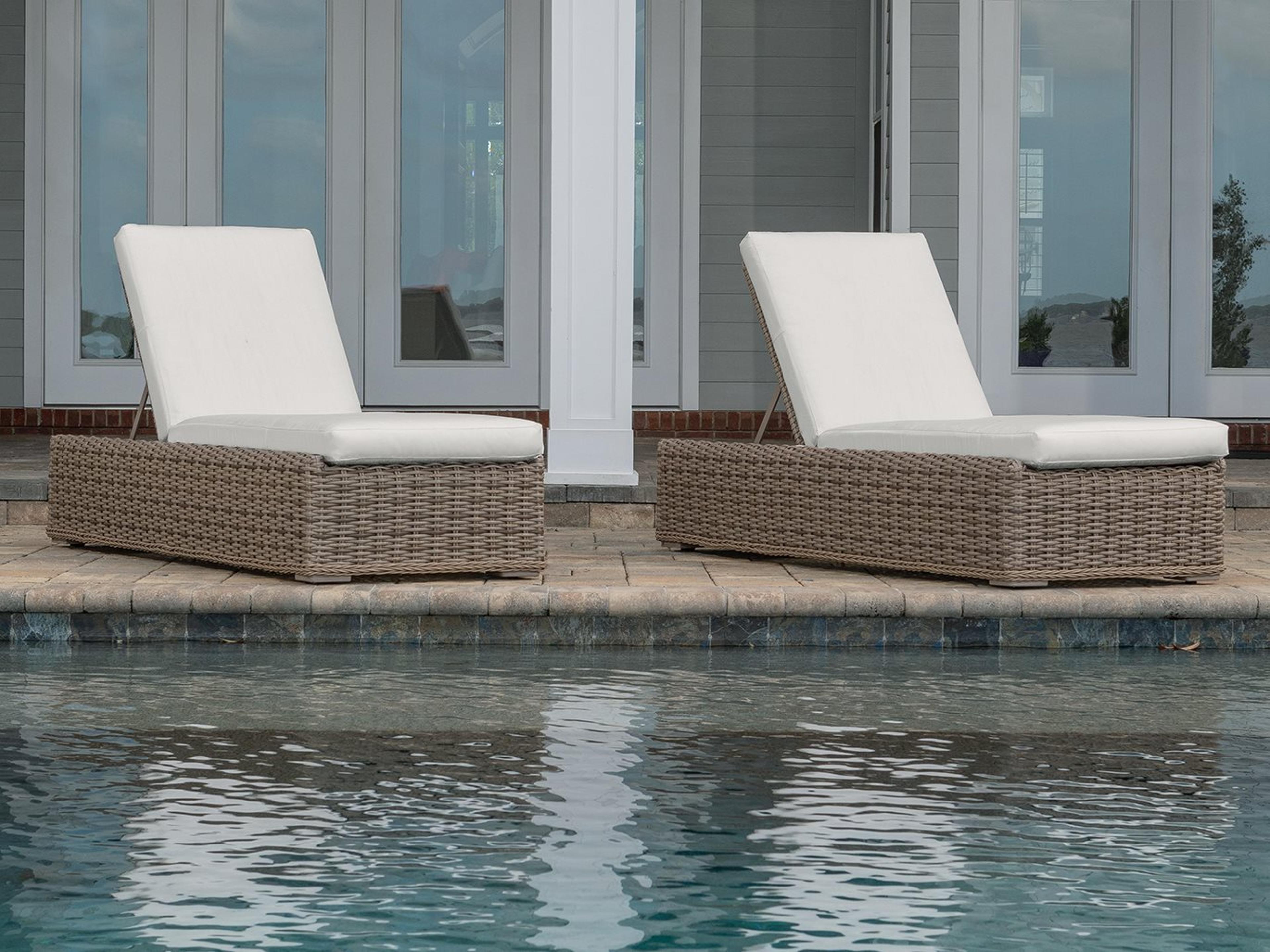 Ebel Laurent Cushion Wicker Patio Lounge Set