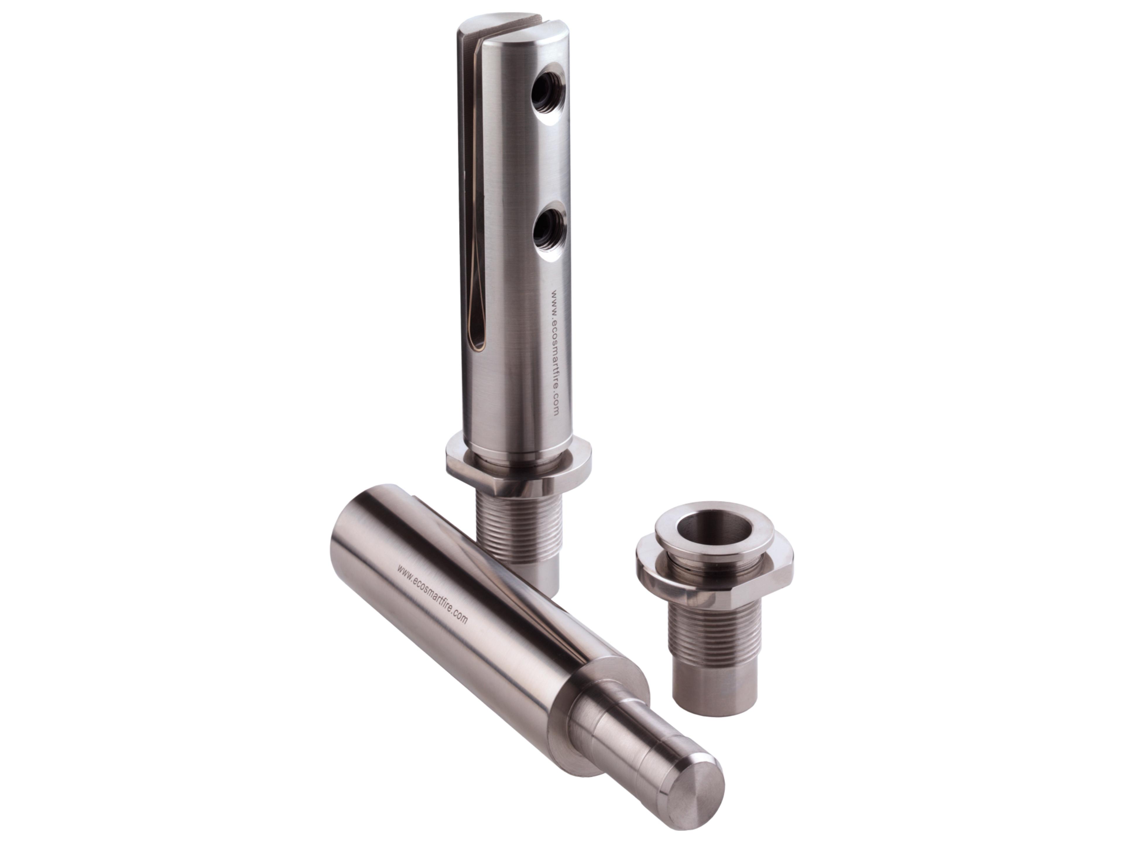 EcoSmart Fire Twin Feet Fixings - Stainless Steel Finish