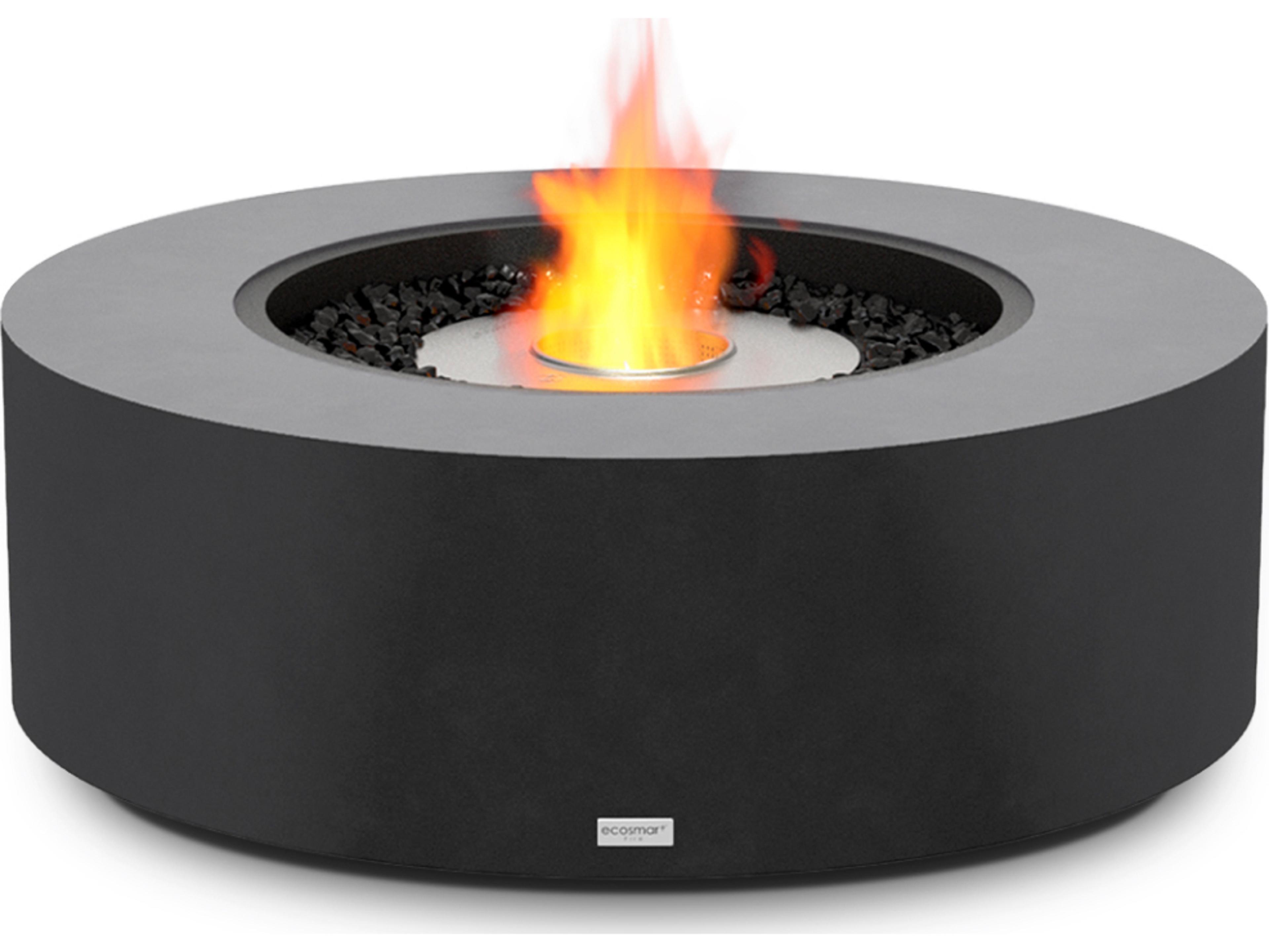 EcoSmart Fire Ark Round Outdoor Fire Pit Table with Ethanol Burner