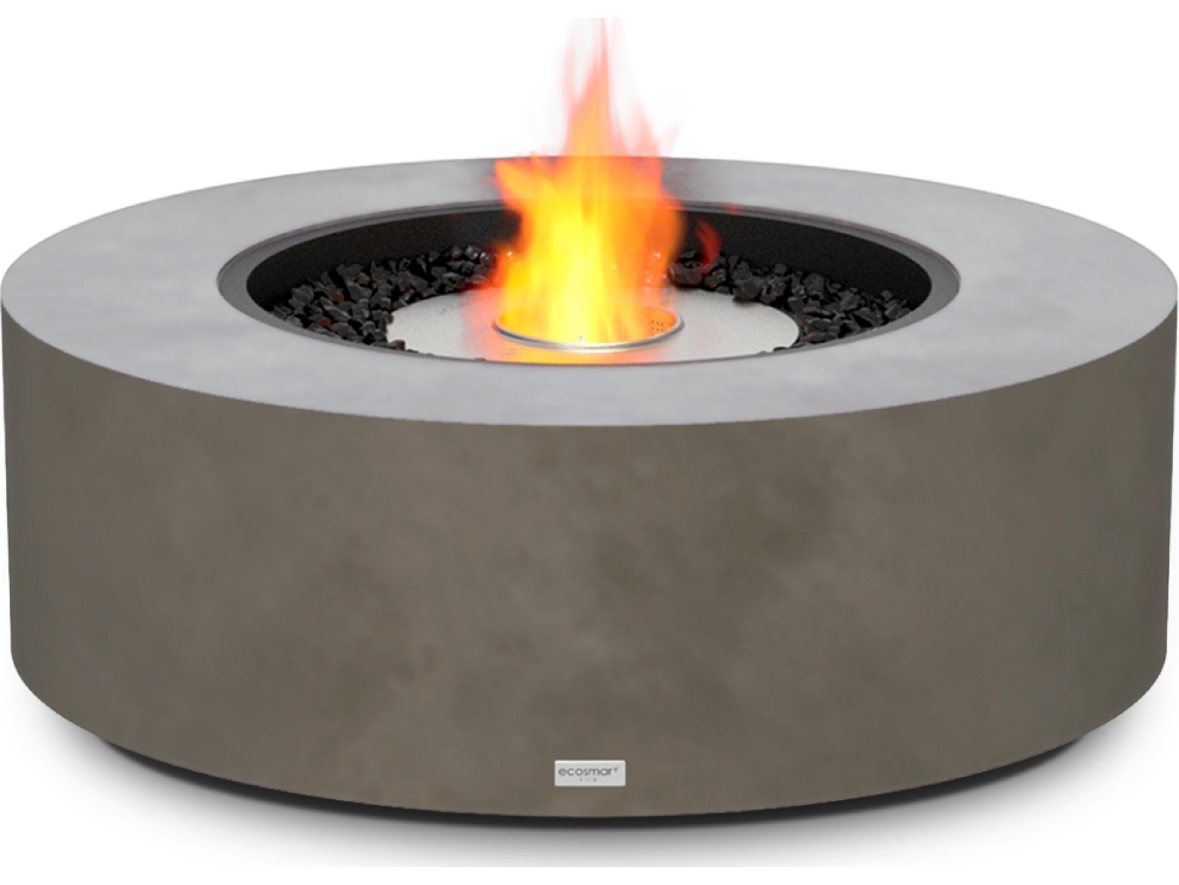 EcoSmart Fire Ark Round Patio Fire Pit Table with Ethanol Burner