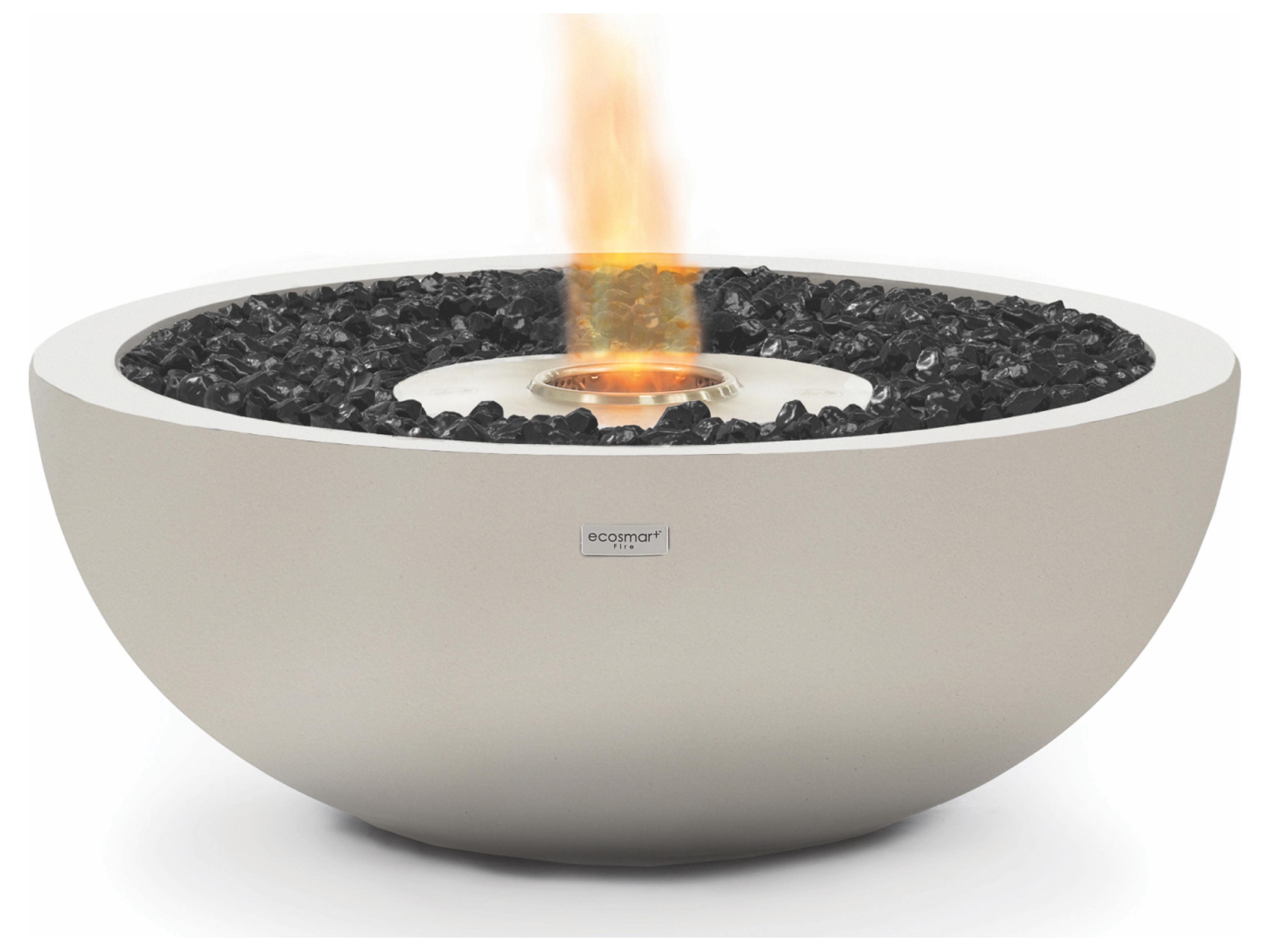 EcoSmart Fire Mix Concrete Steel Round Pit Table