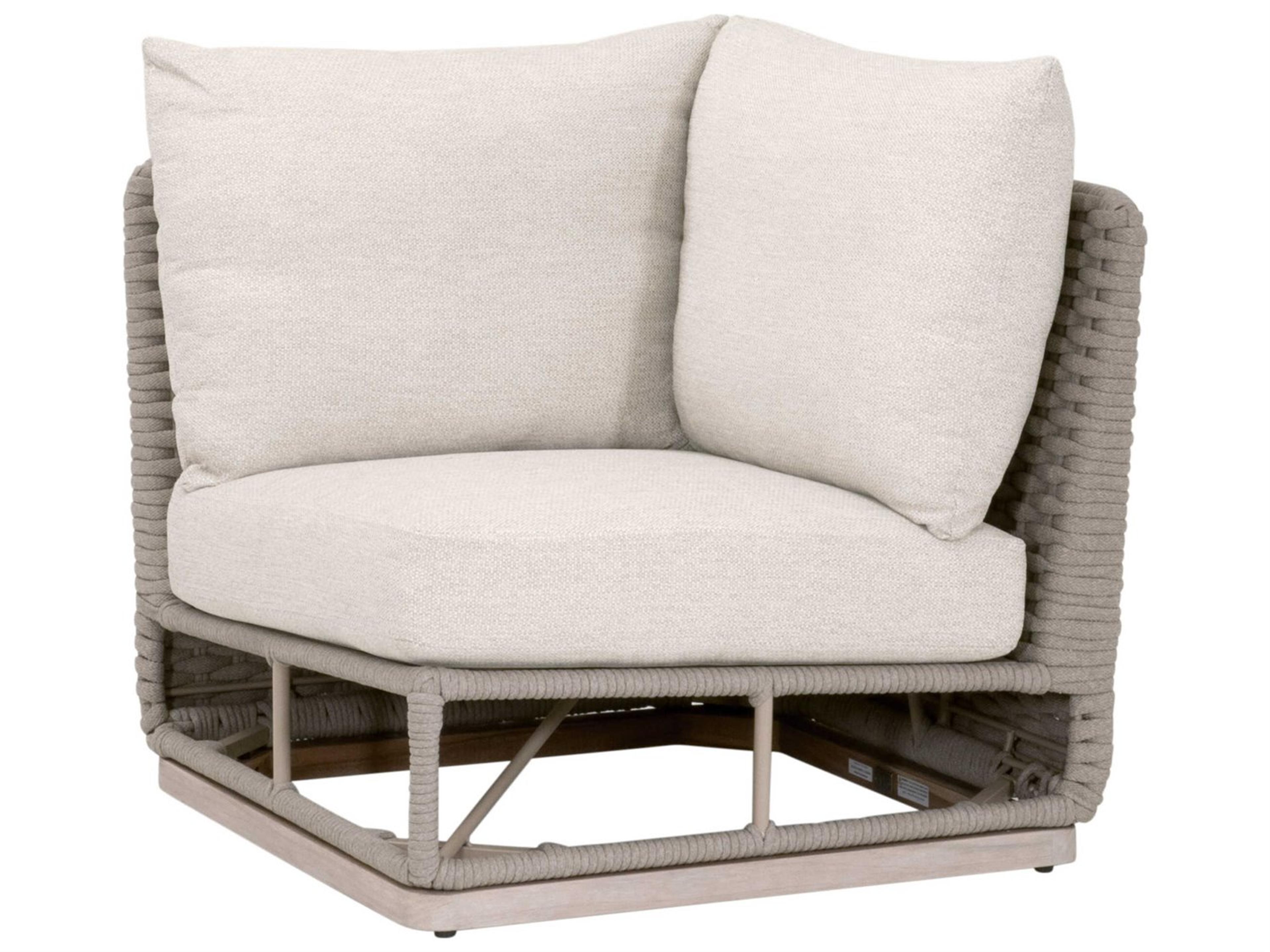 Essentials for Living Woven-Outdoor Rope Cushion Lounge Chair