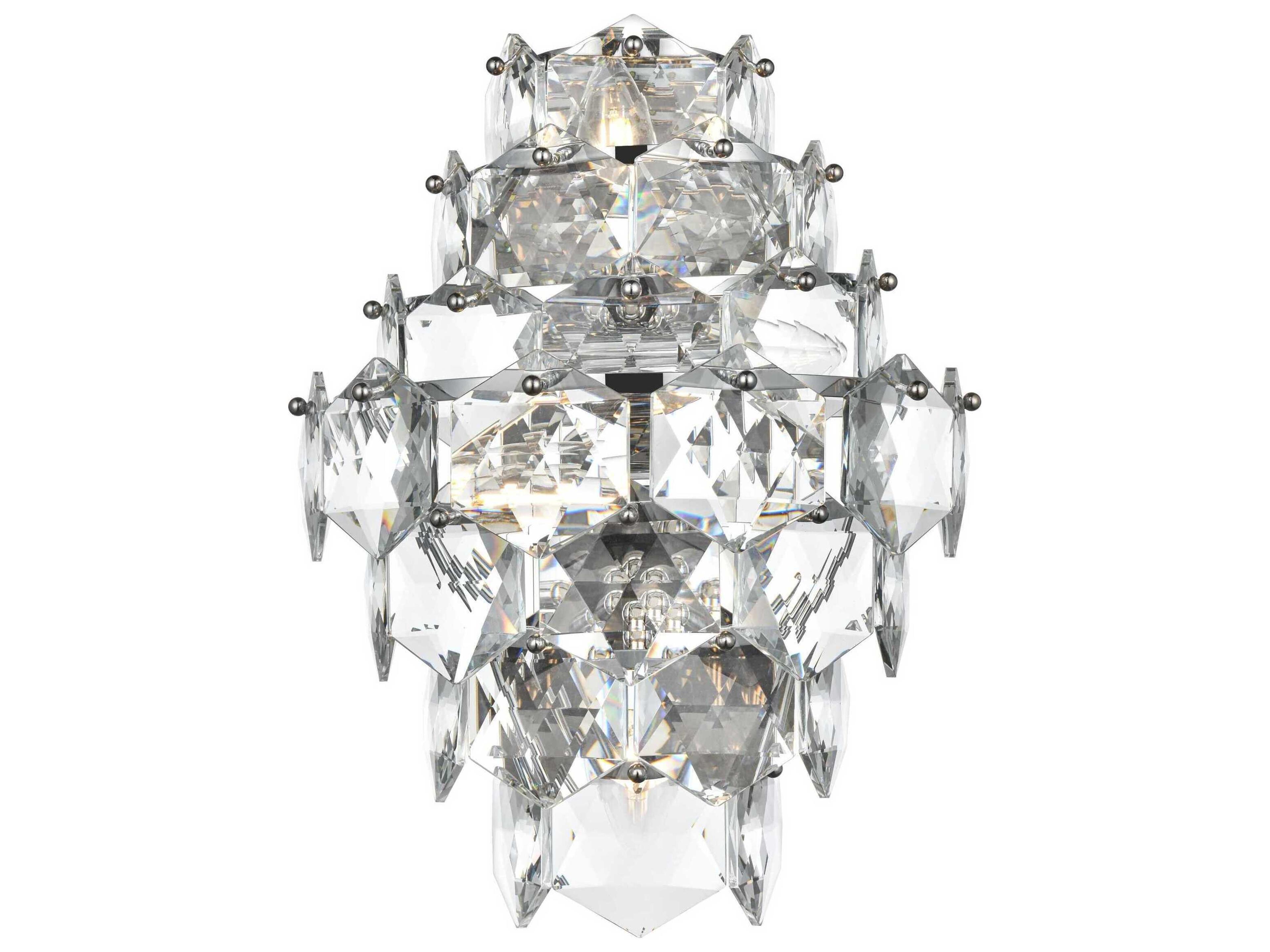 Elegant Lighting Adaline 4-Light Chrome Wall Sconce