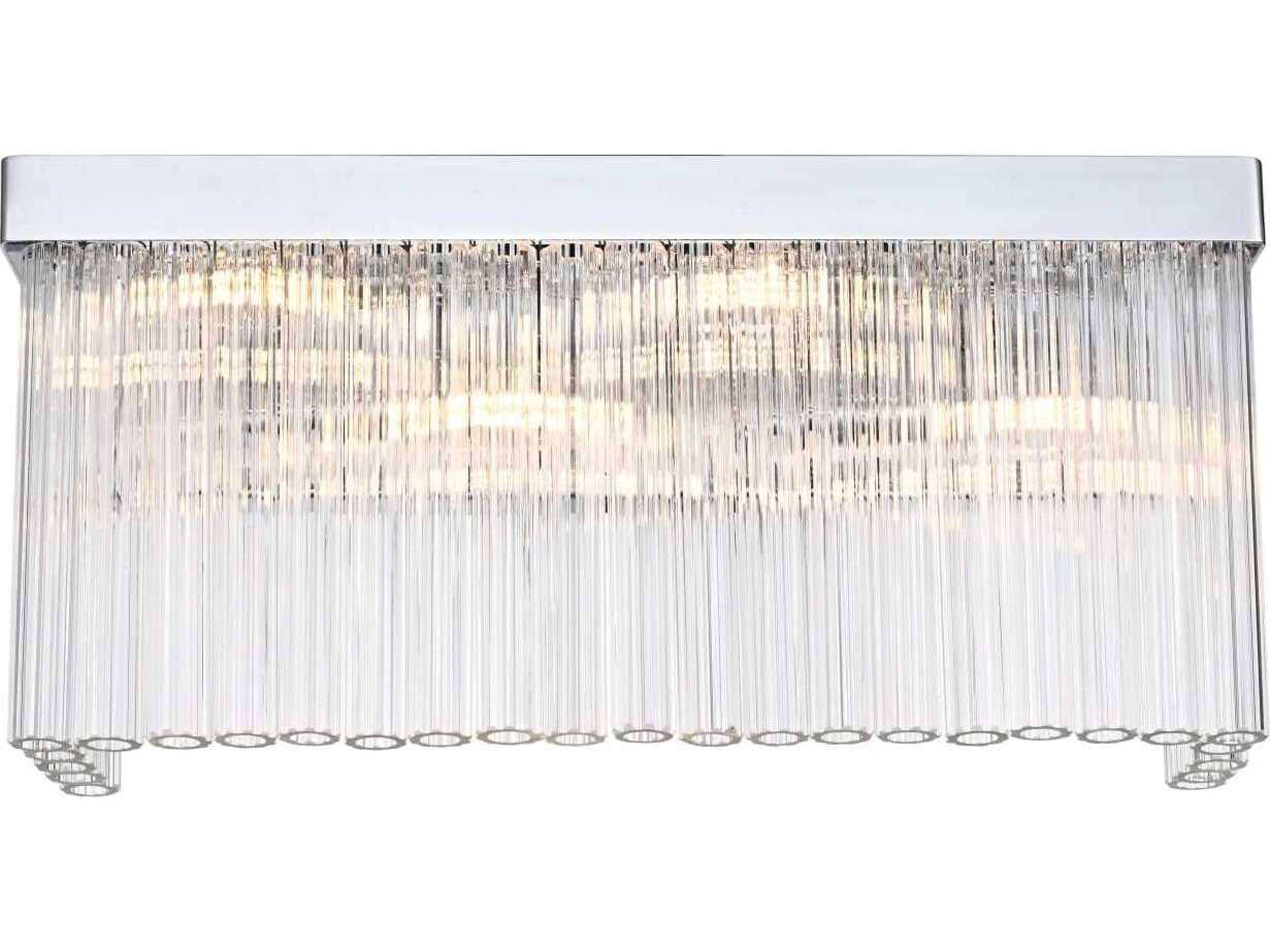 Elegant Lighting Harlow 4-Light Chrome Wall Sconce