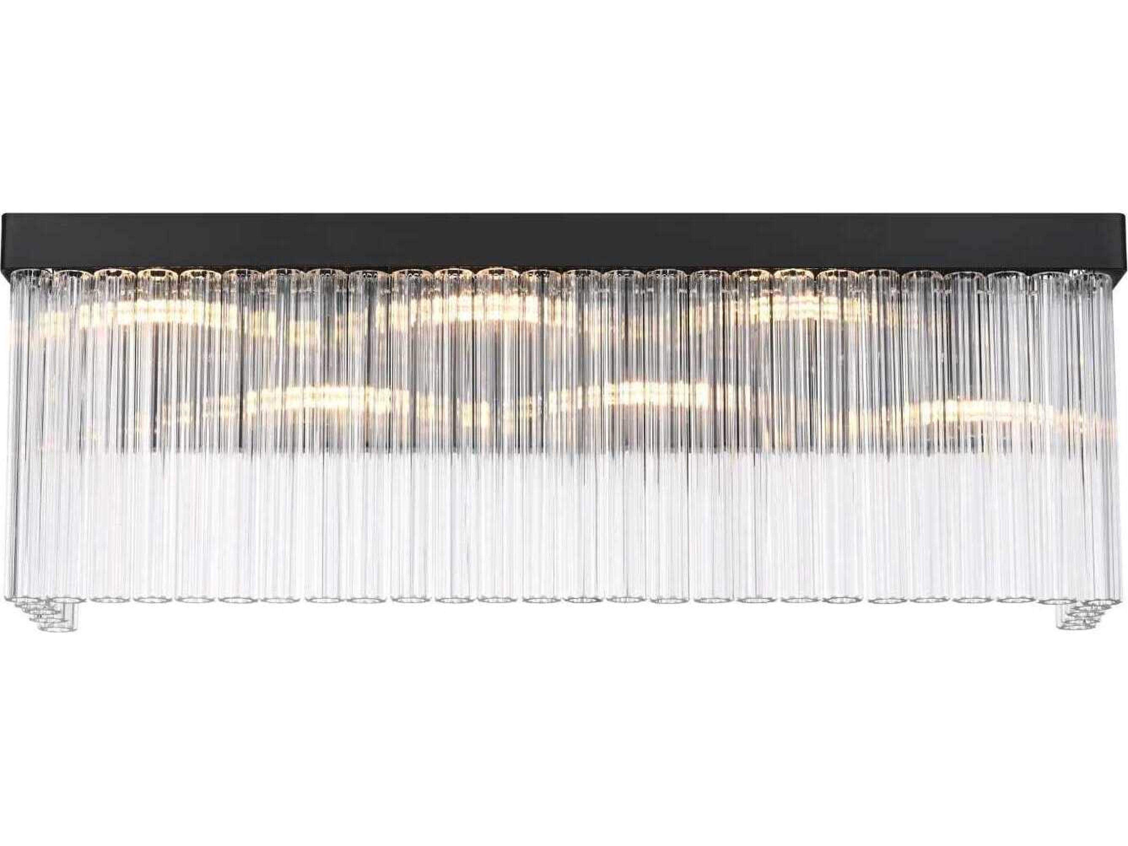 Elegant Lighting Harlow 6-Light Black Wall Sconce