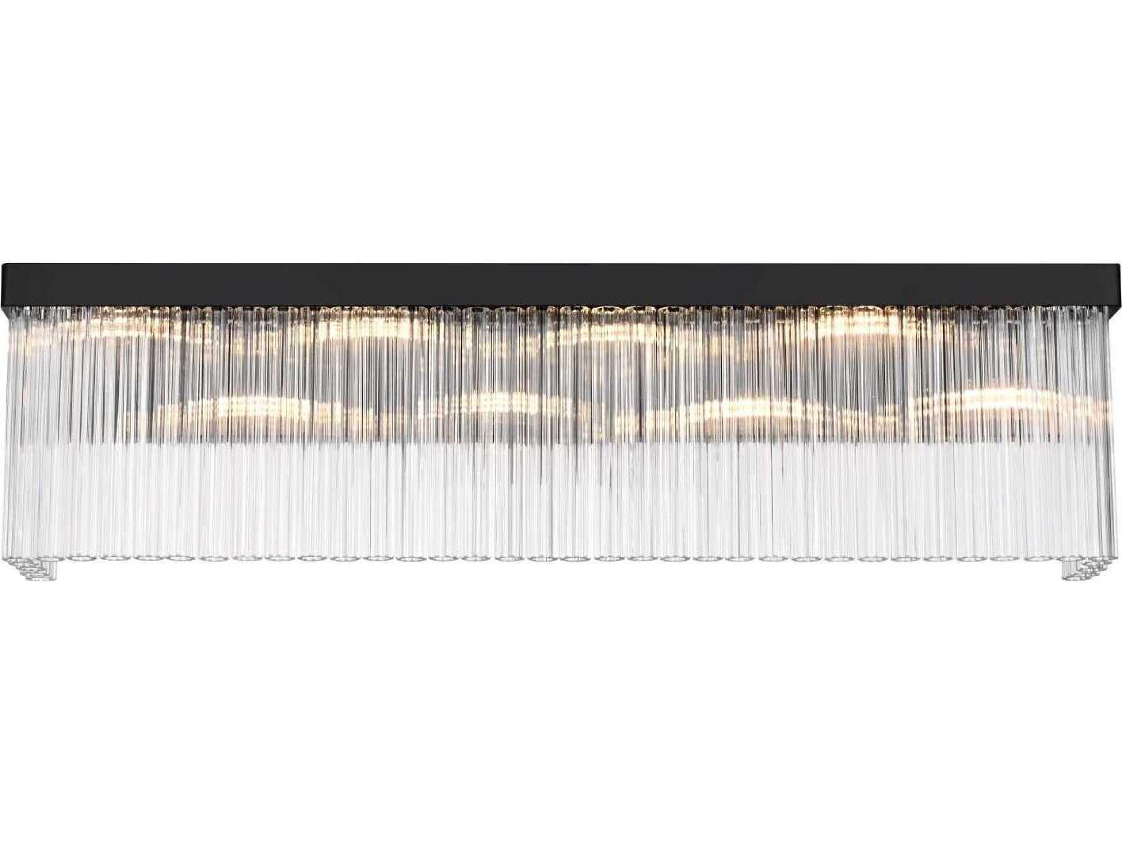 Elegant Lighting Harlow 8-Light Black Wall Sconce